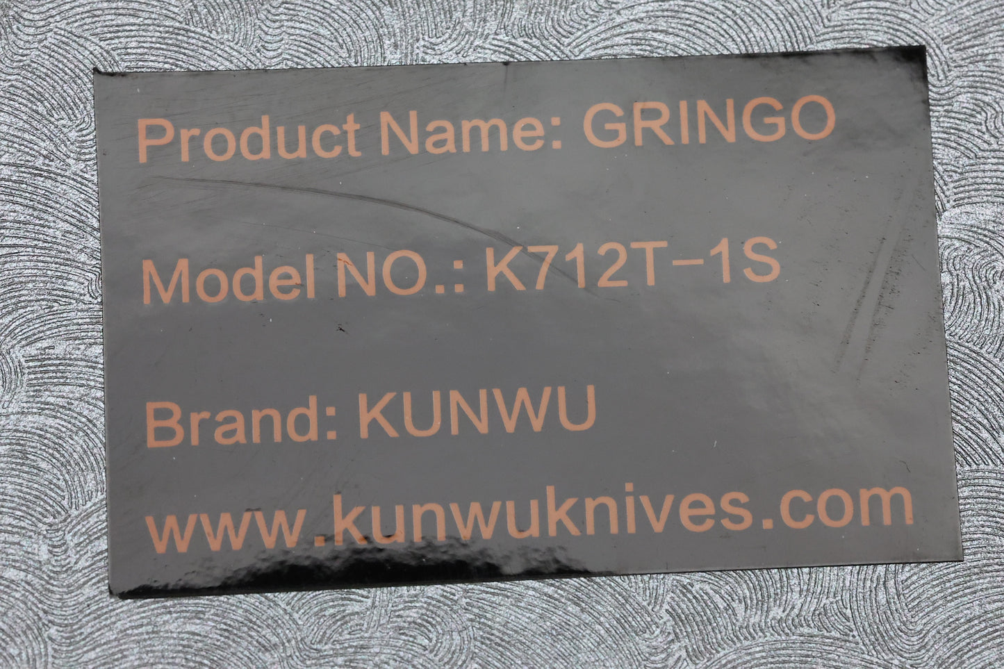 KUNWU GRINGO HONEYDEW STONEWASH TITANIUM HANDLE S390 BLADE
