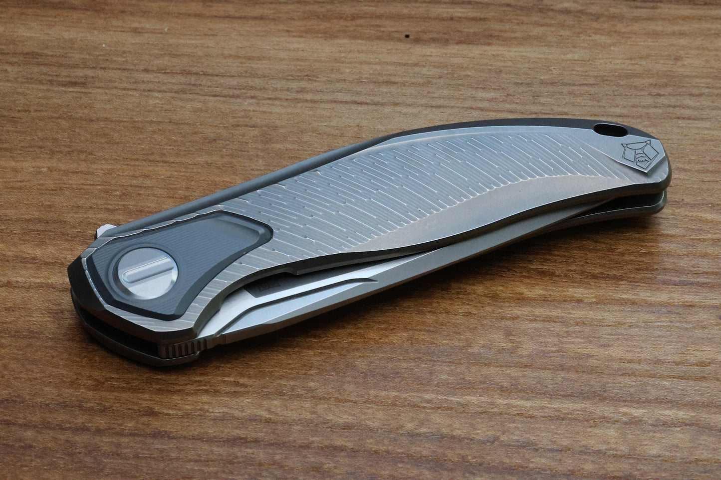 SHIROGOROV CUSTOM DIVISION STELLAR-B – MILLED TITANIUM HANDLE – S90V BLADE – SRRBS