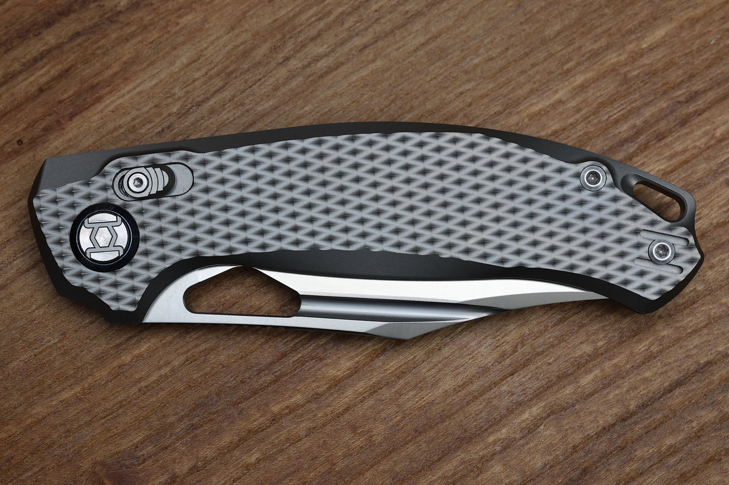 KUNWU KNIVES DJANGO XL DIAMOND TI HANDLES & SATIN ELMAX