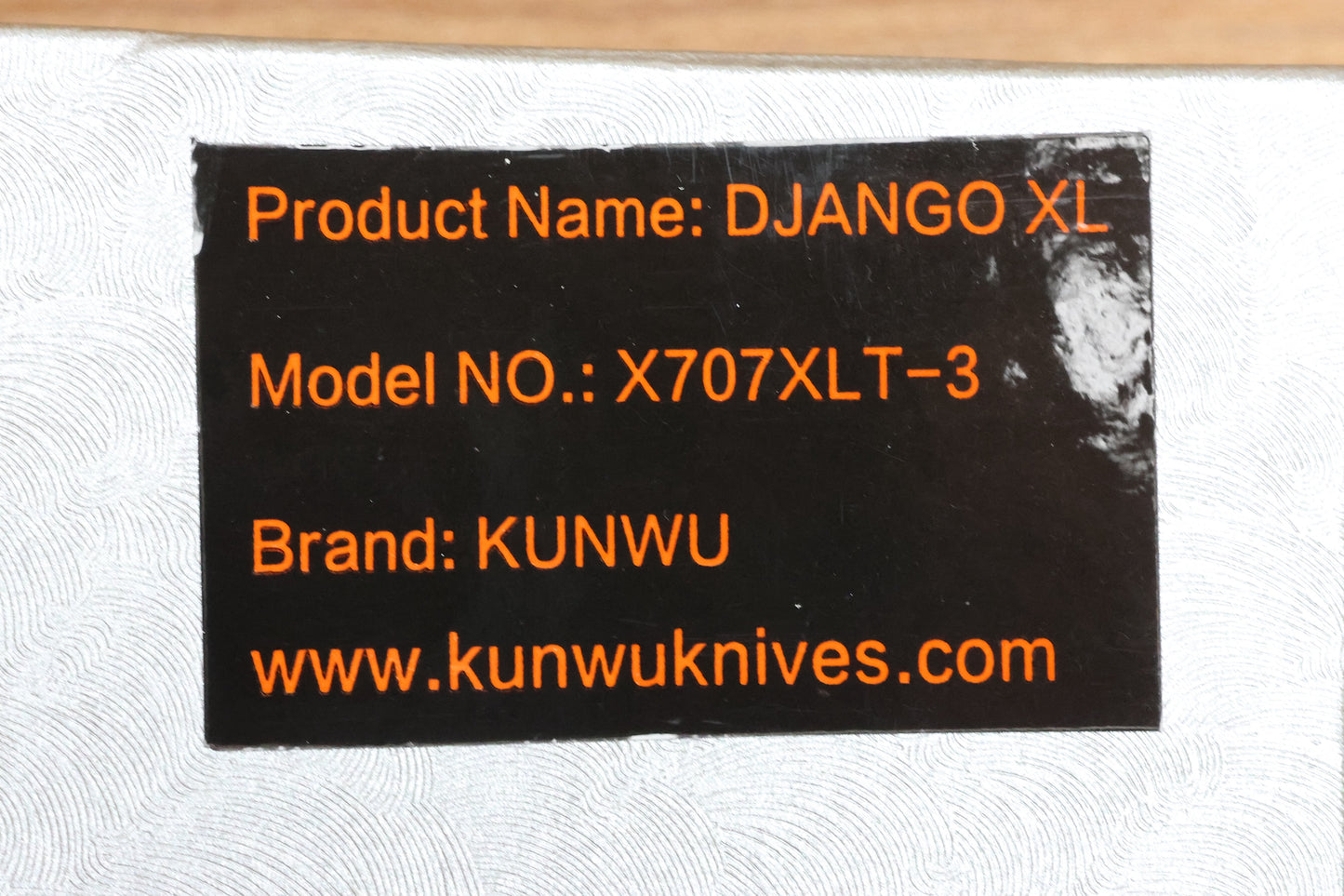 KUNWU KNIVES DJANGO XL DIAMOND TI HANDLES & DLC ELMAX