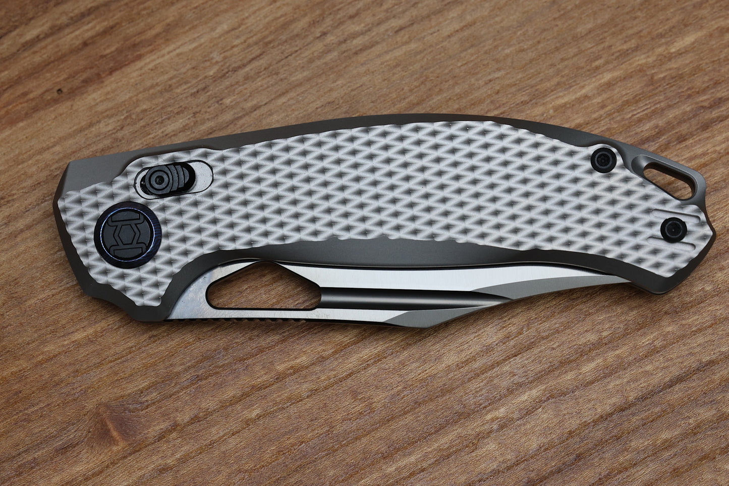 KUNWU KNIVES DJANGO XL DIAMOND TI HANDLES & DLC ELMAX