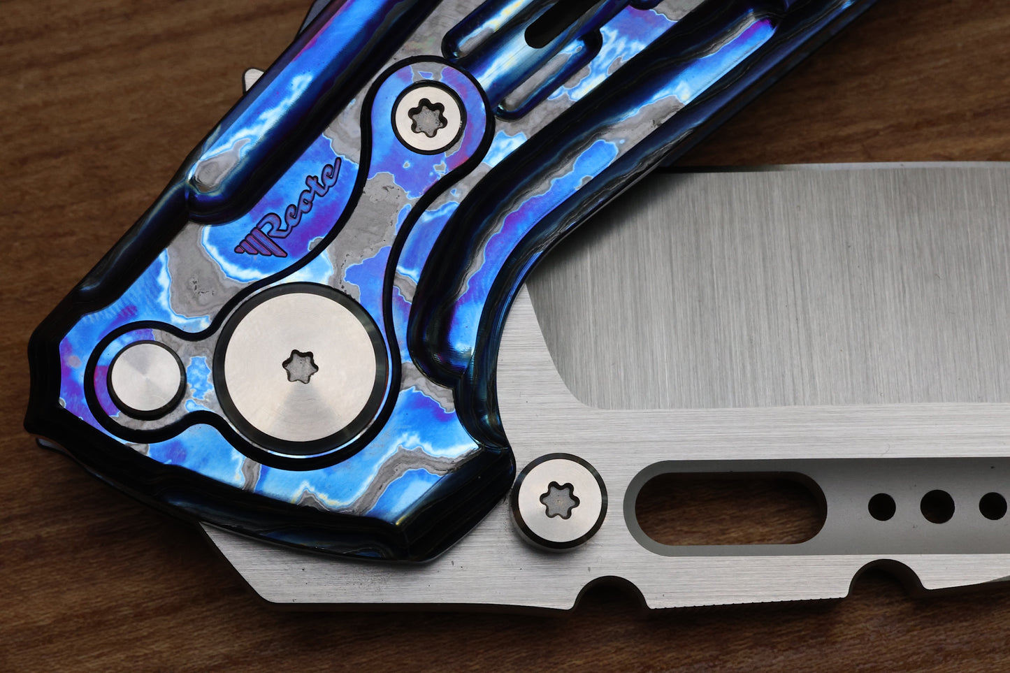 REATE KNIVES TERMINATOR-TX228 FULL CHAD NICHOLS ZIRCU-TI HANDLE M390 BLADE