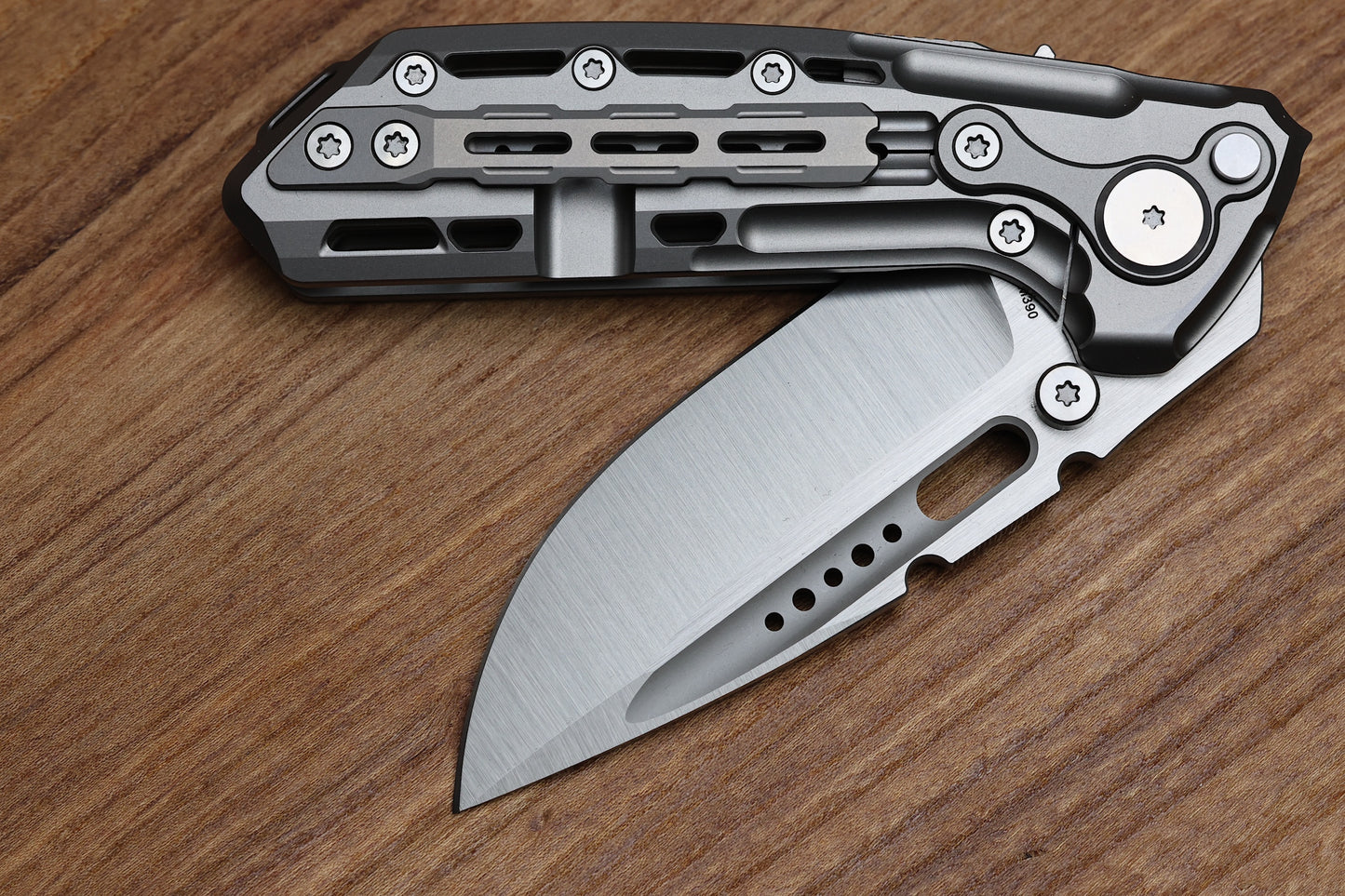REATE KNIVES TERMINATOR-TX228 TI-BEAD BLAST HANDLE M390 BELT SATIN BLADE