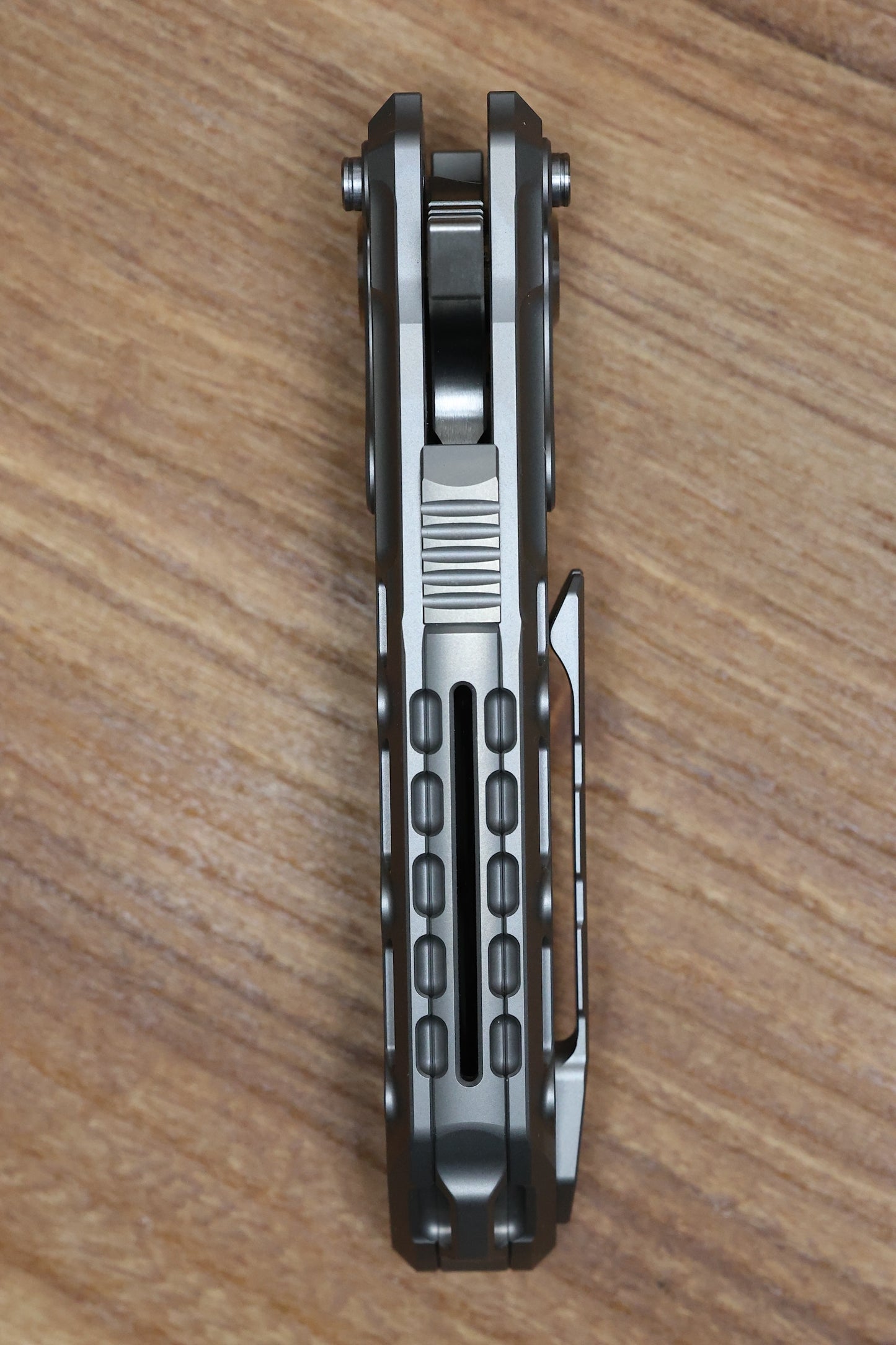 REATE KNIVES TERMINATOR-TX228 TI-BEAD BLAST HANDLE M390 BELT SATIN BLADE