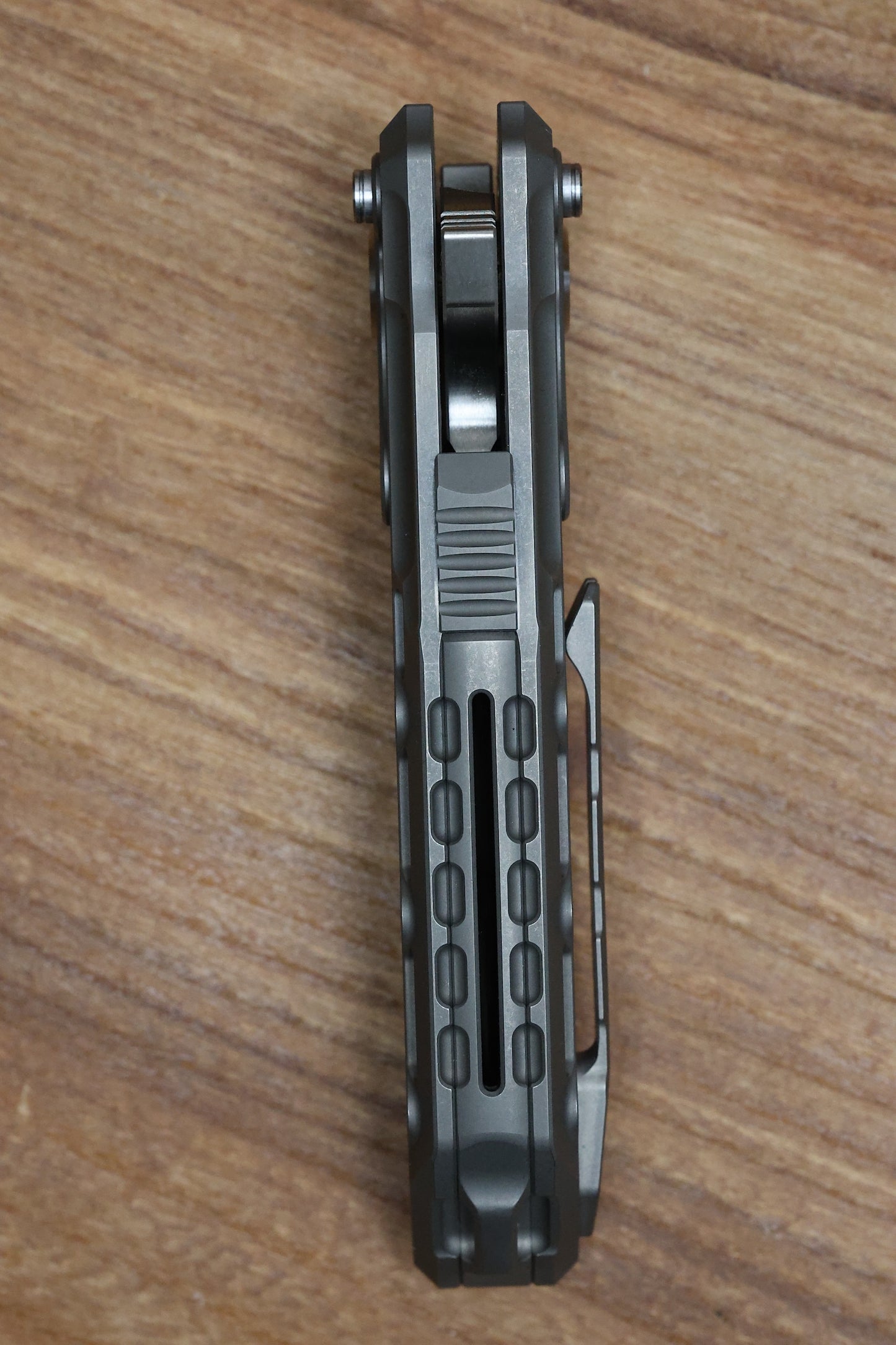 REATE KNIVES TERMINATOR-TX228 TI-DARK BEAD BLAST HANDLE M390 BELT SATIN BLADE