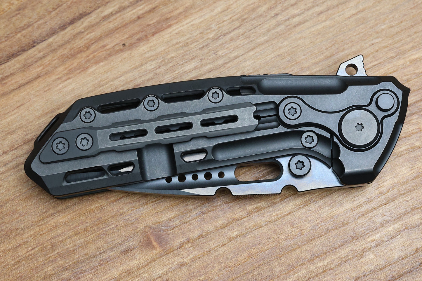 REATE KNIVES TERMINATOR-TX228 TI-BLACK DLC HANDLE M390 BLACK DLC BLADE