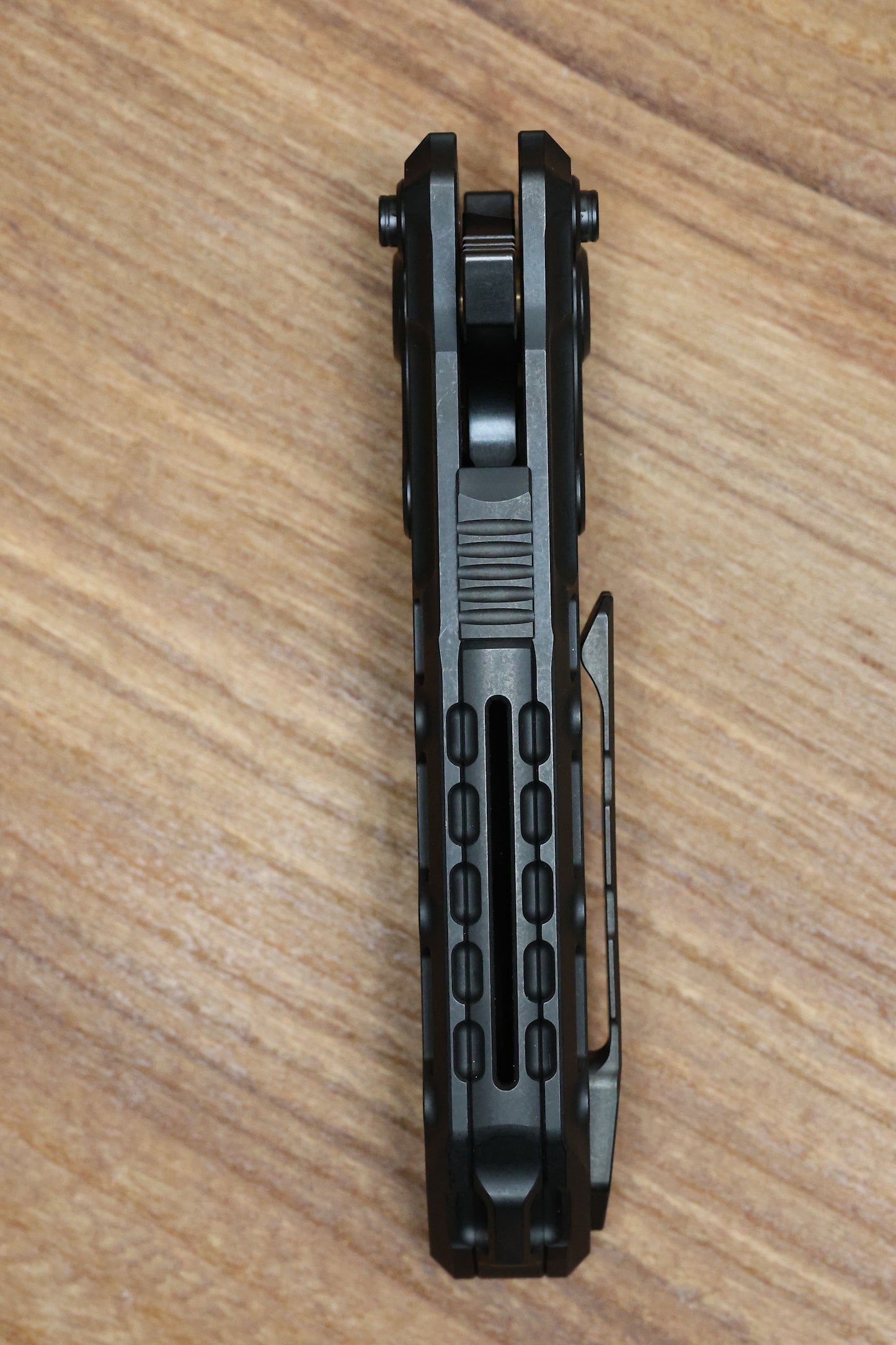 REATE KNIVES TERMINATOR-TX228 TI-BLACK DLC HANDLE M390 BLACK DLC BLADE