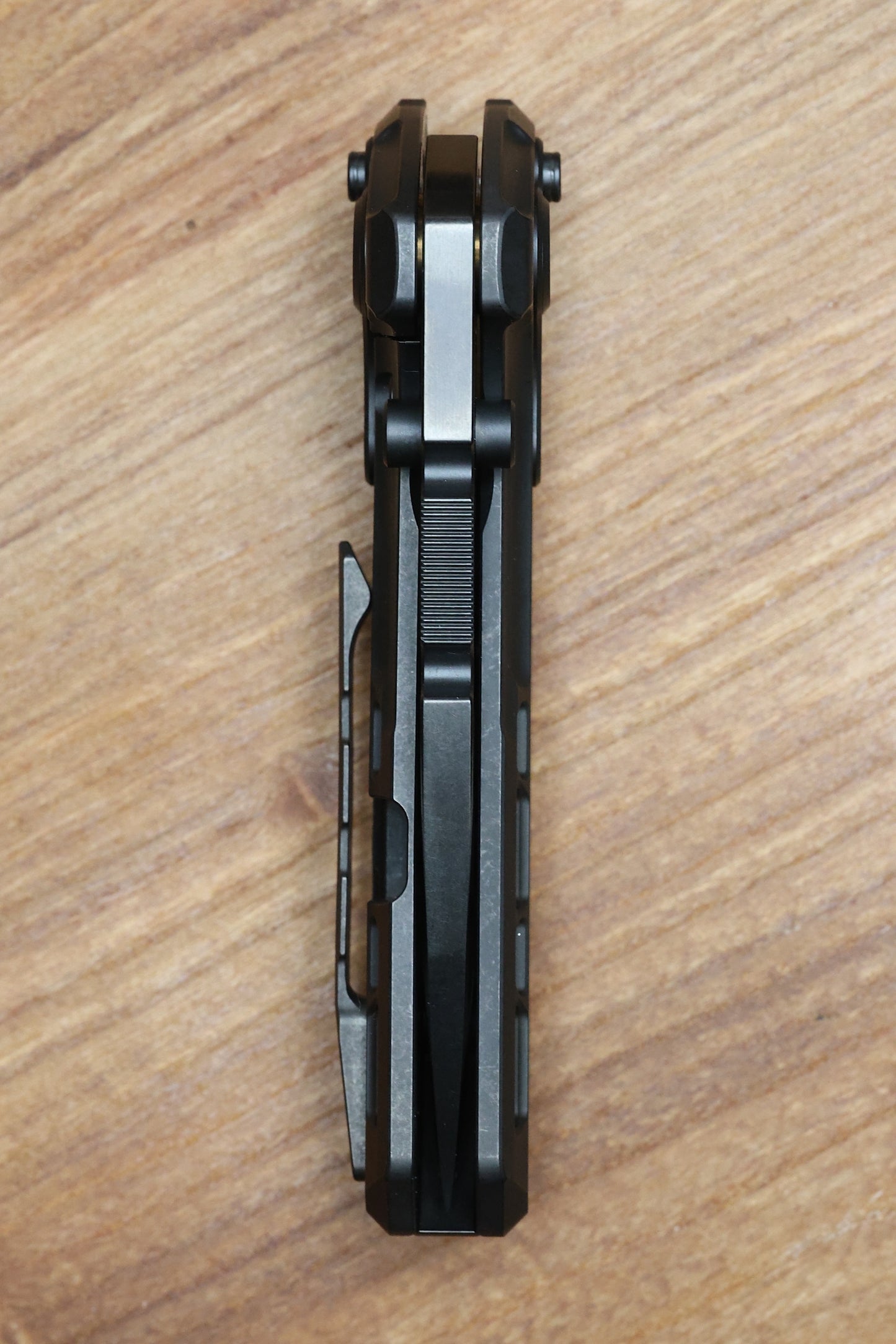 REATE KNIVES TERMINATOR-TX228 TI-BLACK DLC HANDLE M390 BLACK DLC BLADE