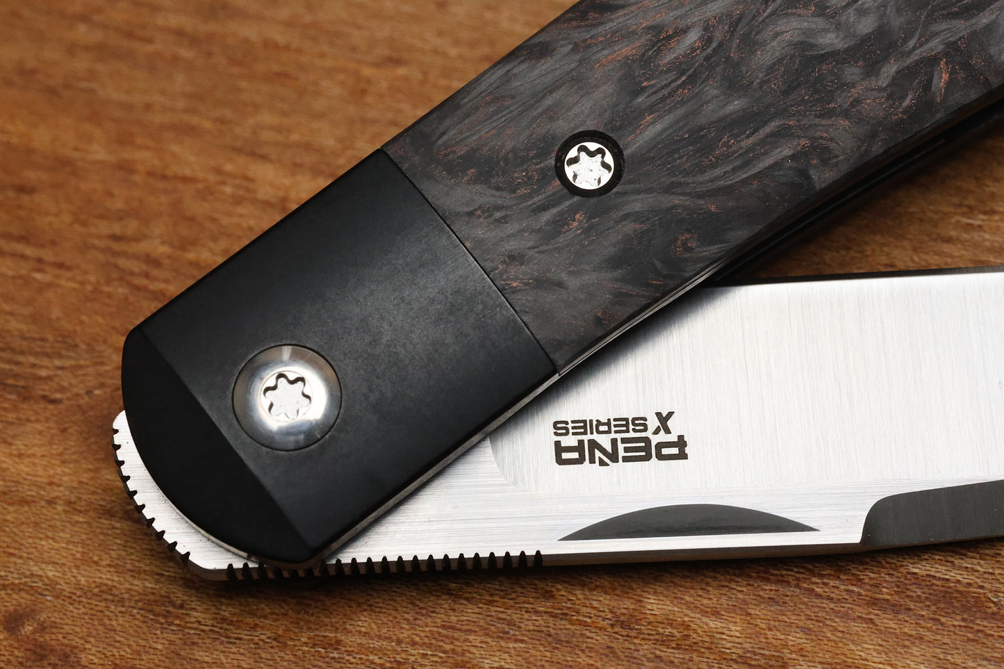 PENA X SERIES APACHE- DARK MATTER COPPER FAT CARBON PVD M390 BLADE
