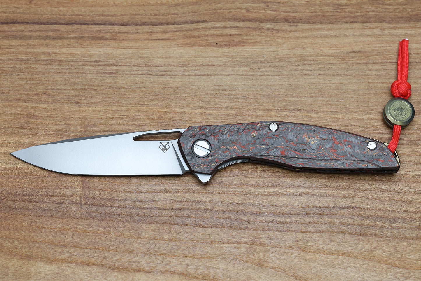 SHIROGOROV 111 IGNIS - SPECIAL EDITION - "PHOENIX WING" TECHNOCARBO HANDLE - M390 BLADE - MRBS