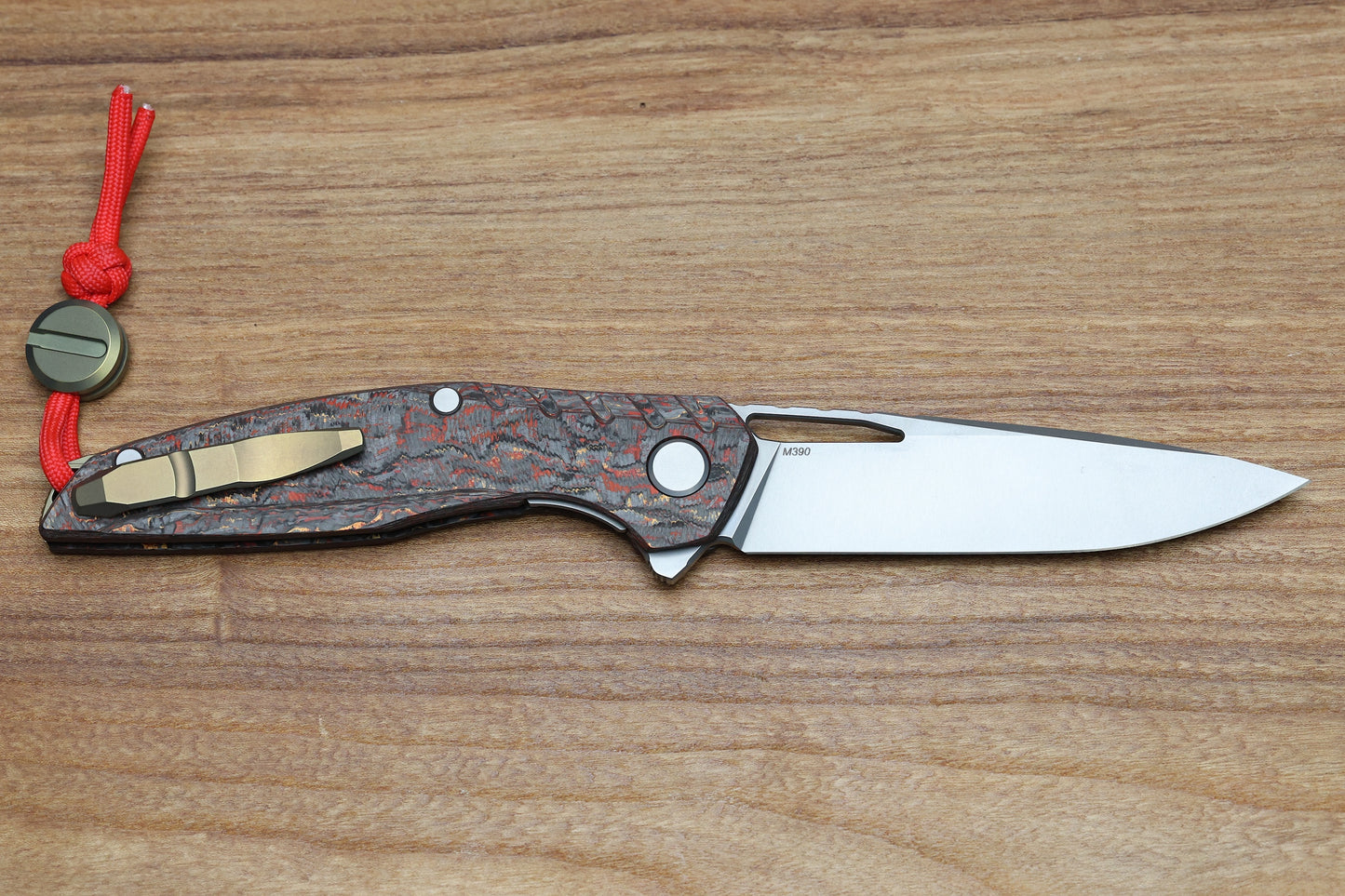 SHIROGOROV 111 IGNIS - SPECIAL EDITION - "PHOENIX WING" TECHNOCARBO HANDLE - M390 BLADE - MRBS