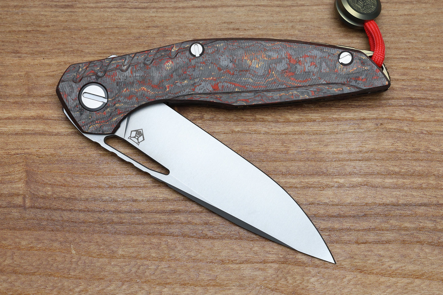 SHIROGOROV 111 IGNIS - SPECIAL EDITION - "PHOENIX WING" TECHNOCARBO HANDLE - M390 BLADE - MRBS