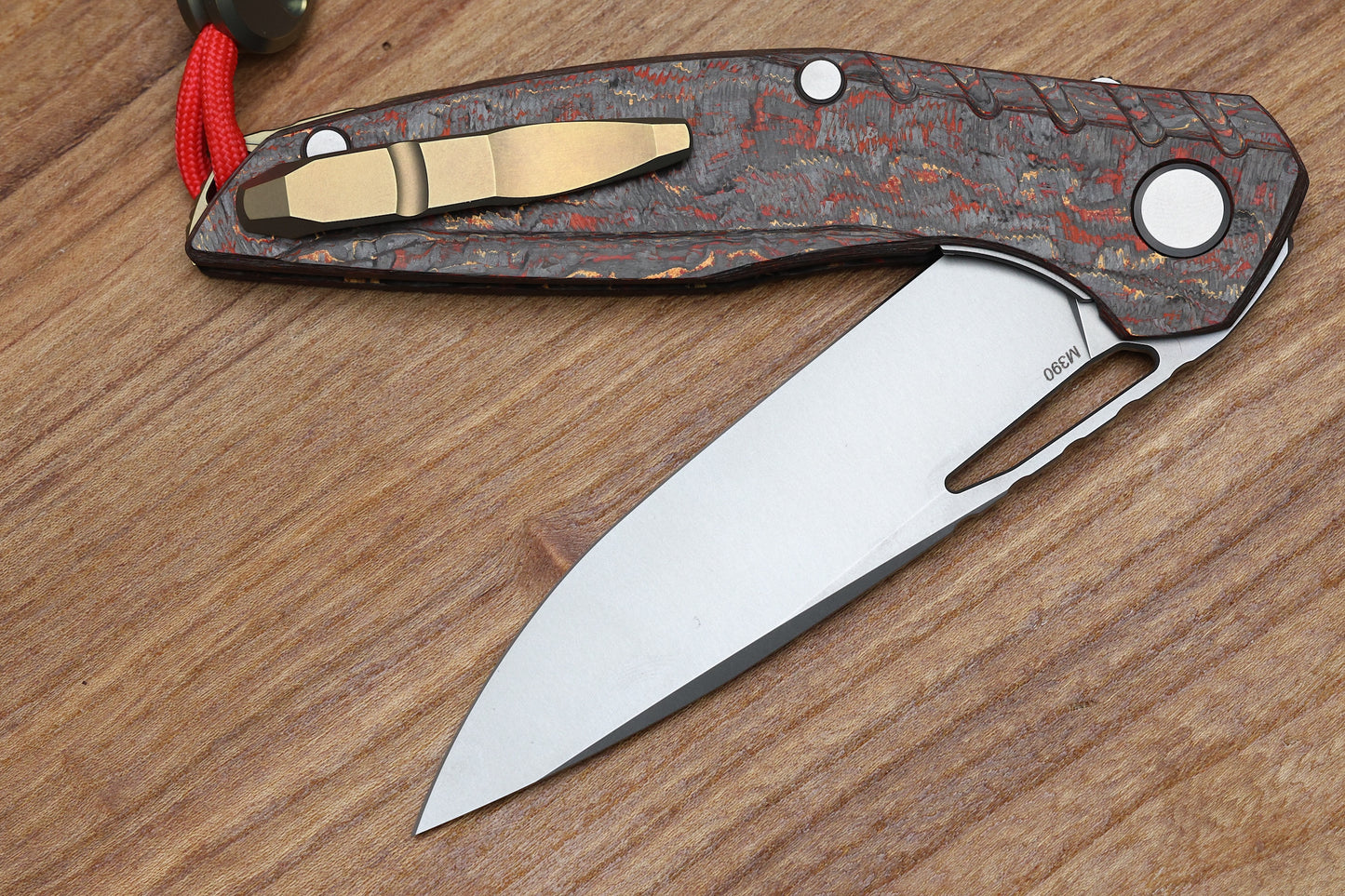 SHIROGOROV 111 IGNIS - SPECIAL EDITION - "PHOENIX WING" TECHNOCARBO HANDLE - M390 BLADE - MRBS