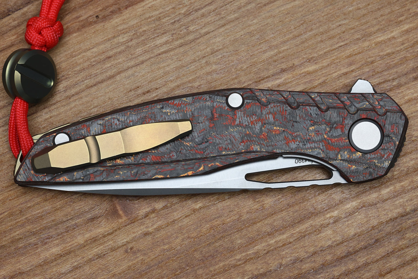 SHIROGOROV 111 IGNIS - SPECIAL EDITION - "PHOENIX WING" TECHNOCARBO HANDLE - M390 BLADE - MRBS