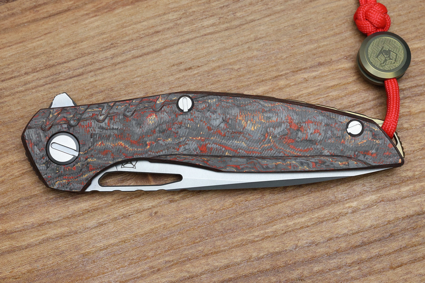SHIROGOROV 111 IGNIS - SPECIAL EDITION - "PHOENIX WING" TECHNOCARBO HANDLE - M390 BLADE - MRBS