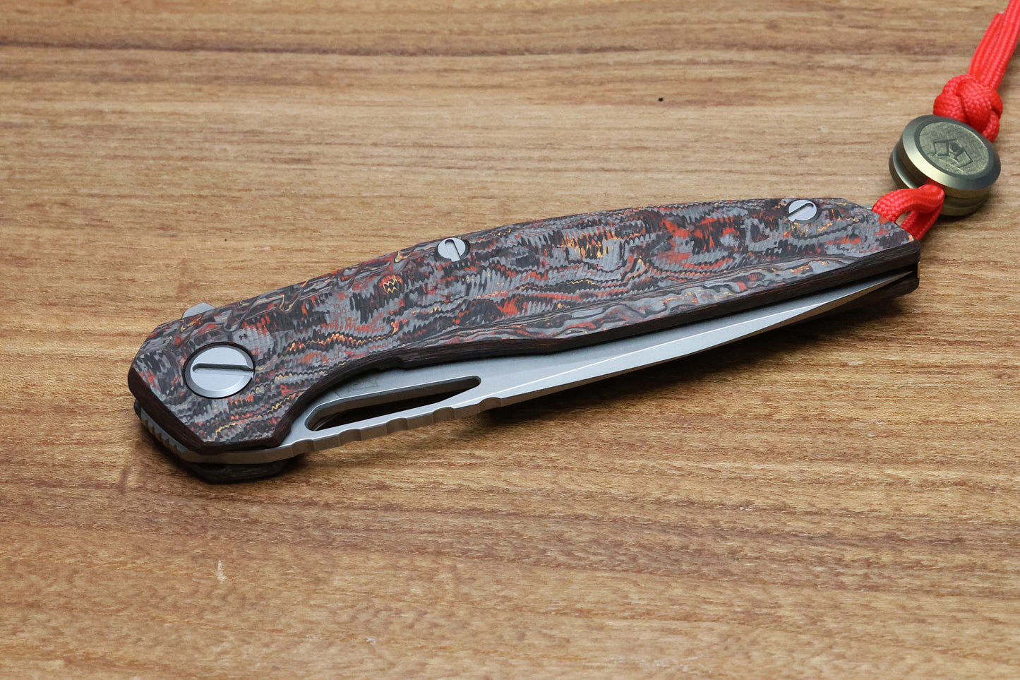 SHIROGOROV 111 IGNIS - SPECIAL EDITION - "PHOENIX WING" TECHNOCARBO HANDLE - M390 BLADE - MRBS
