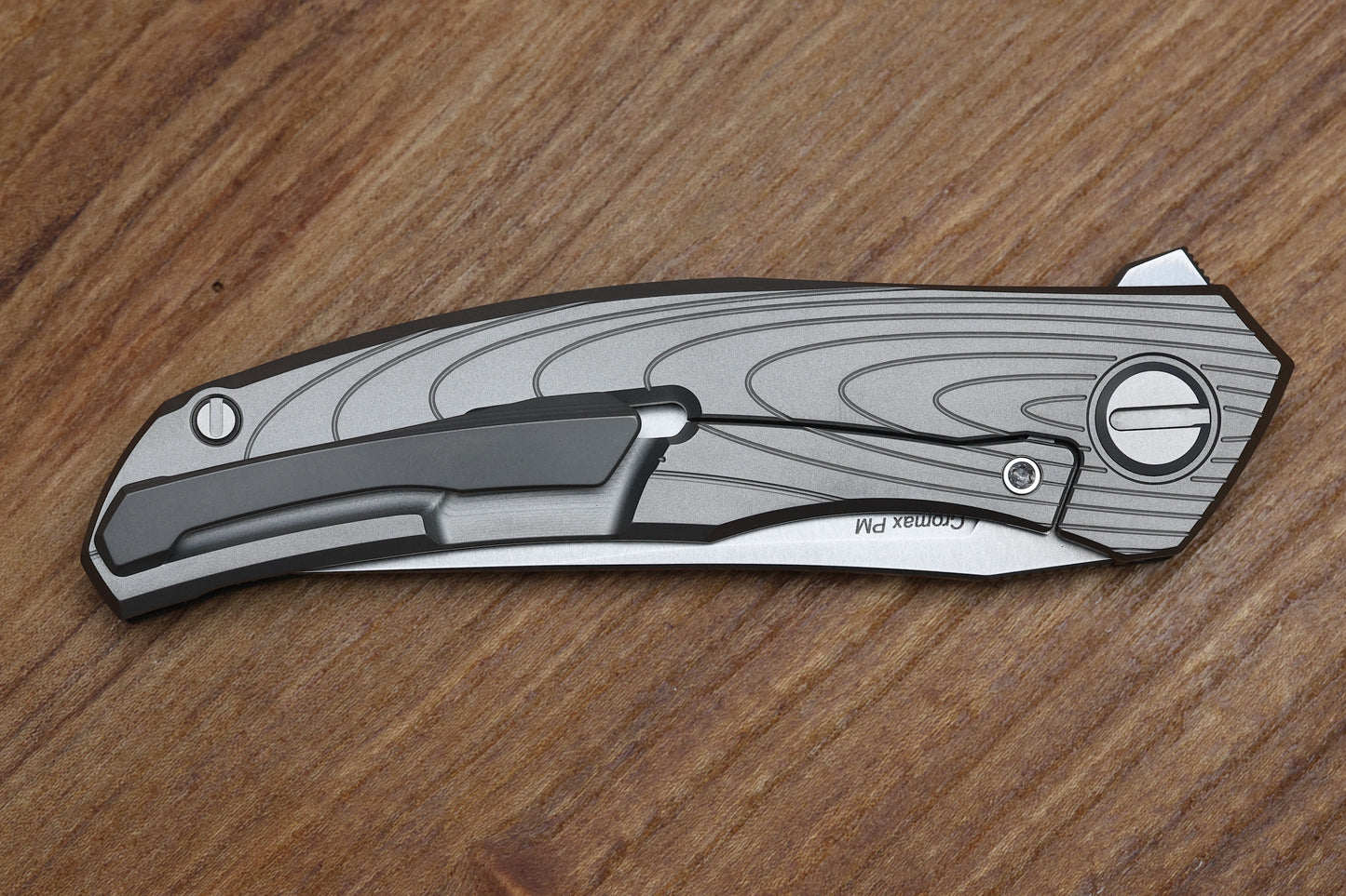 SHIROGOROV KNIVES / IGOR OLEINIKOV QUANTUM CARBON FIBER “SOLAR SYSTEM” – CROMAX PM BLADE – MRBS