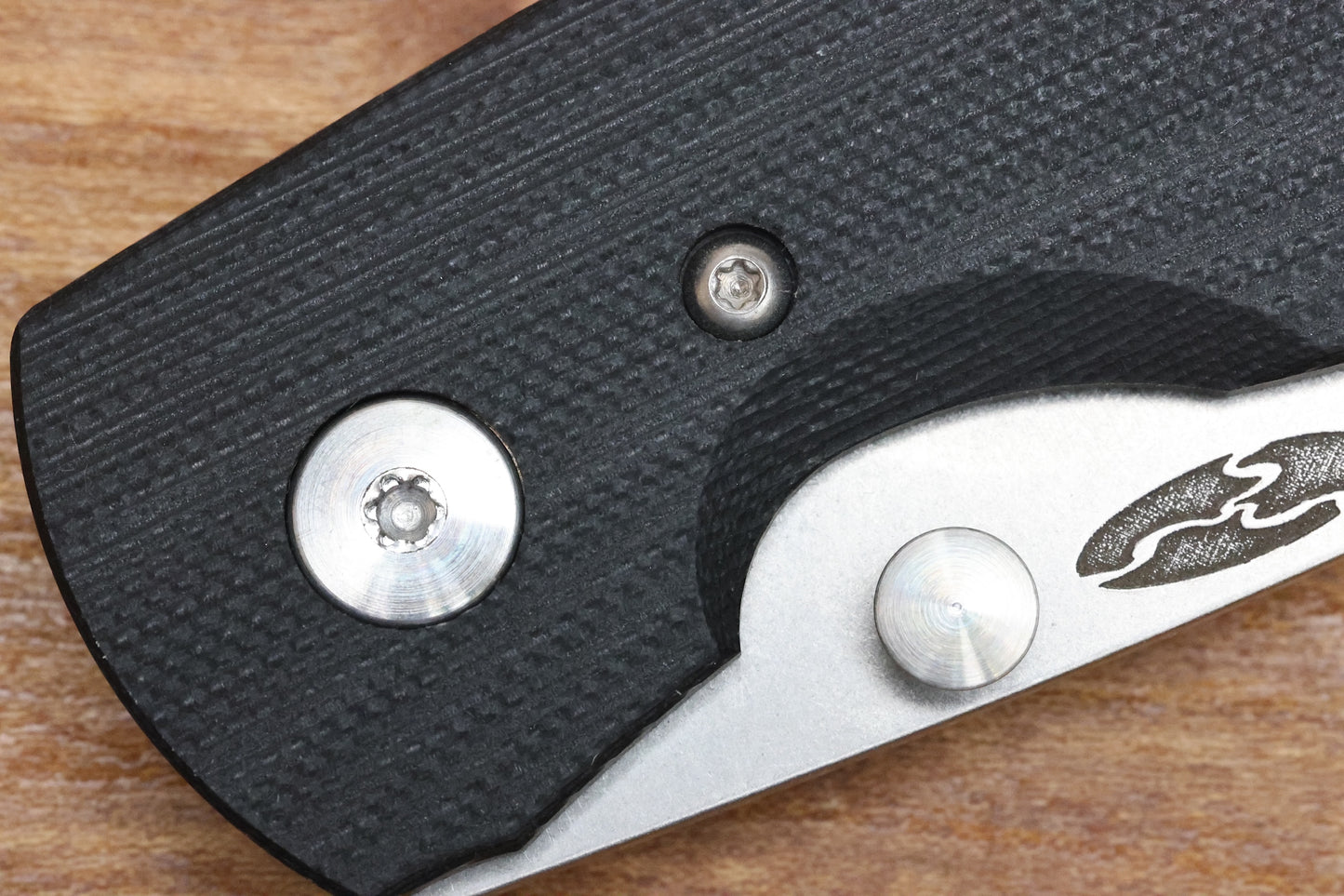 THREE RIVERS MANUFACTURING ATOM FOLDING KNIFE JET BLACK G10 3.5" DROP POINT STONEWASH