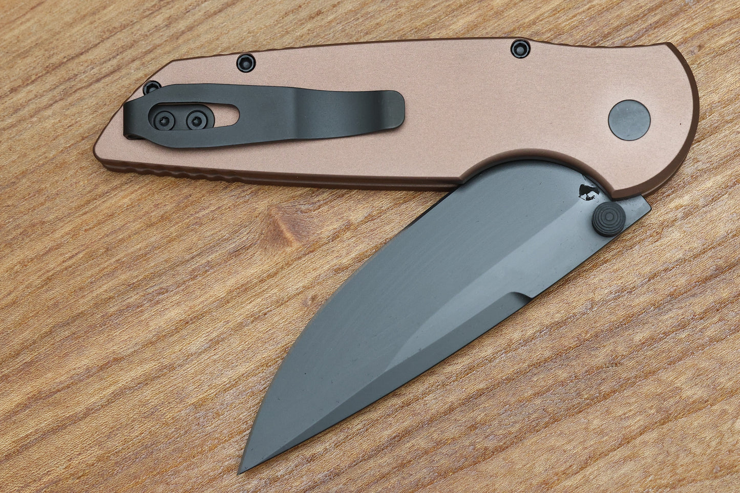 PRO-TECH TR-3 INTEGRITY - INT103-FDE - SMOOTH FLAT DARK EARTH ALUMINUM HANDLE - DLC BLACK S35VN BLADE