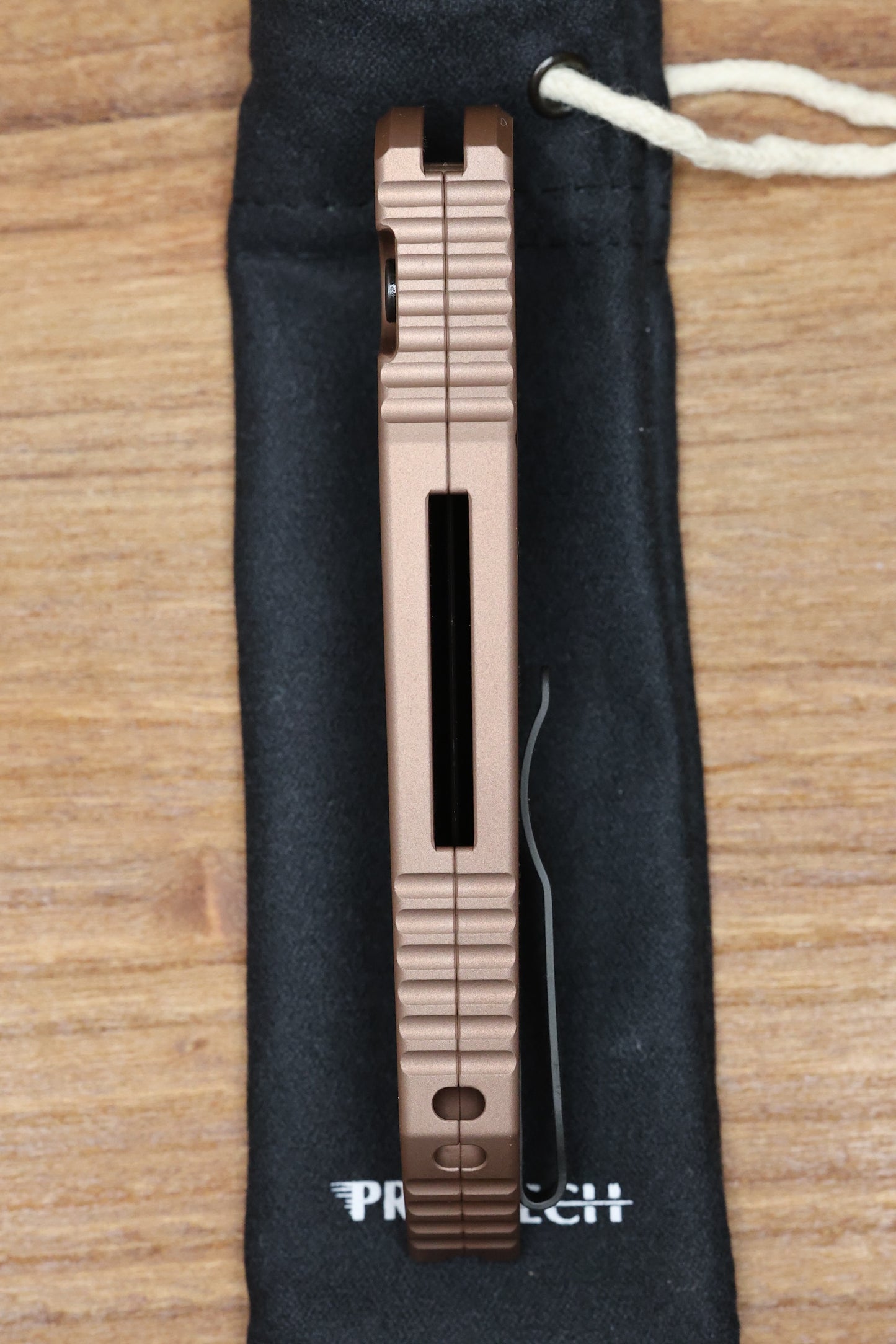 PRO-TECH TR-3 INTEGRITY - INT103-FDE - SMOOTH FLAT DARK EARTH ALUMINUM HANDLE - DLC BLACK S35VN BLADE