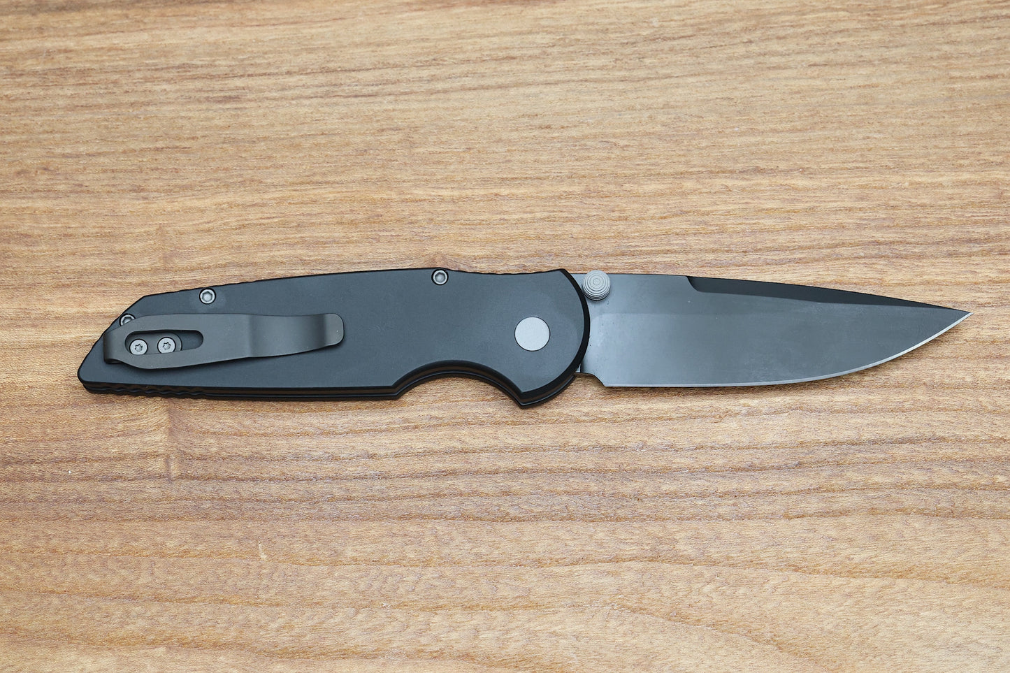 PRO-TECH TR-3 INTEGRITY - INT103 - BLACK ALUMINUM HANDLE - DLC BLACK S35VN BLADE