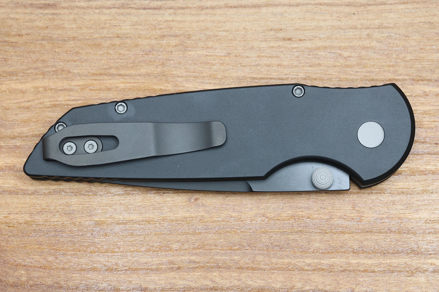 PRO-TECH TR-3 INTEGRITY - INT103 - BLACK ALUMINUM HANDLE - DLC BLACK S35VN BLADE