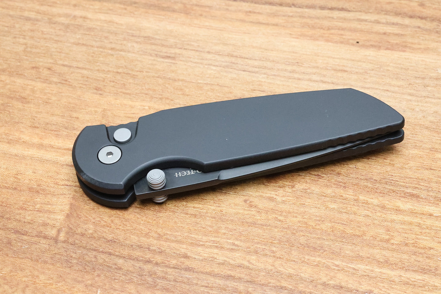 PRO-TECH TR-3 INTEGRITY - INT103 - BLACK ALUMINUM HANDLE - DLC BLACK S35VN BLADE