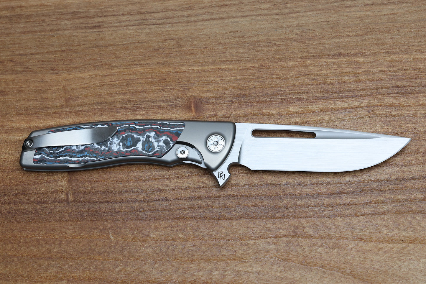 SHARPBYDESIGN MINI EVO-TYPHOON - NEBULA FAT CARBON- DROP POINT M390