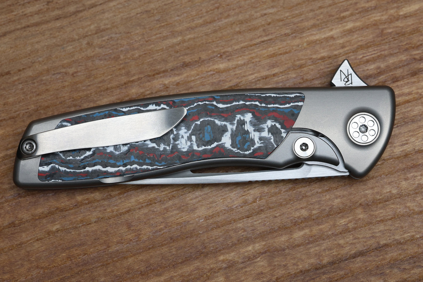 SHARPBYDESIGN MINI EVO-TYPHOON - NEBULA FAT CARBON- DROP POINT M390