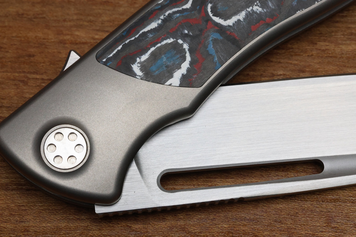 SHARPBYDESIGN MINI EVO-TYPHOON - NEBULA FAT CARBON- DROP POINT M390