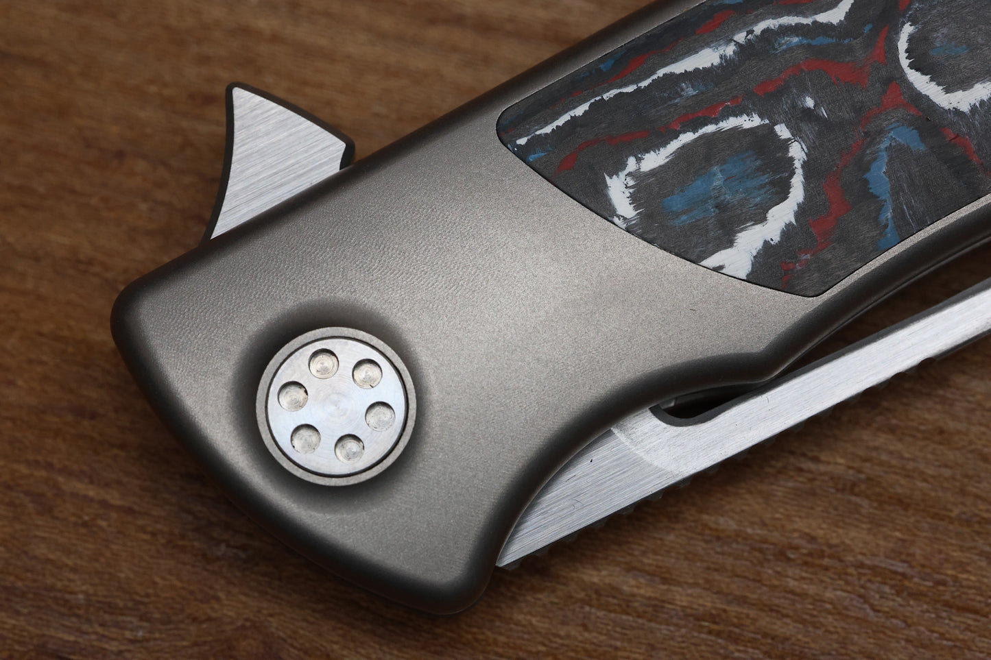 SHARPBYDESIGN MINI EVO-TYPHOON - NEBULA FAT CARBON- DROP POINT M390