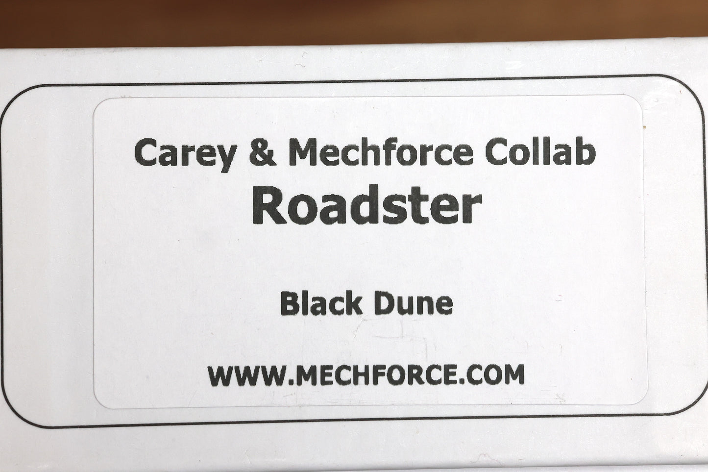MECHFORCE PETER CAREY COLLAB ROADSTER W/ BLACK DUNES FAT CARBON INLAID TITANIUM HANDLES & M390