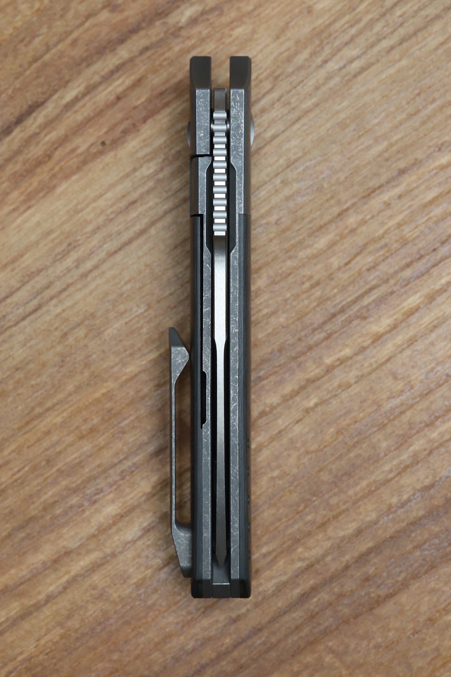 MECHFORCE PETER CAREY COLLAB ROADSTER W/ BLACK DUNES FAT CARBON INLAID TITANIUM HANDLES & M390