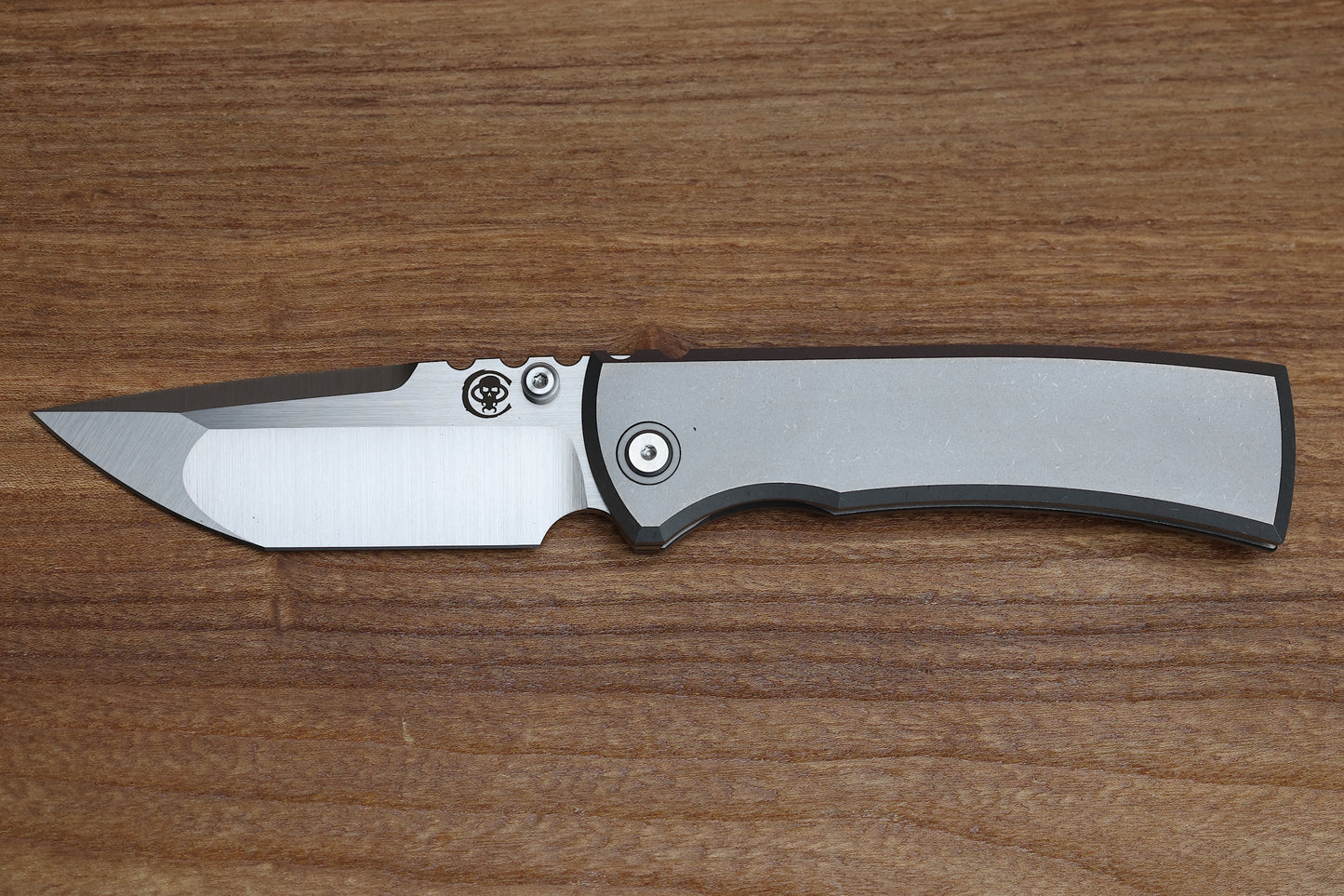 CHAVES KNIVES REDENCION 229 INTEGRAL FRAME LOCK FOLDING KNIFE TITANIUM 3.75" M390 TANTO BELT SATIN
