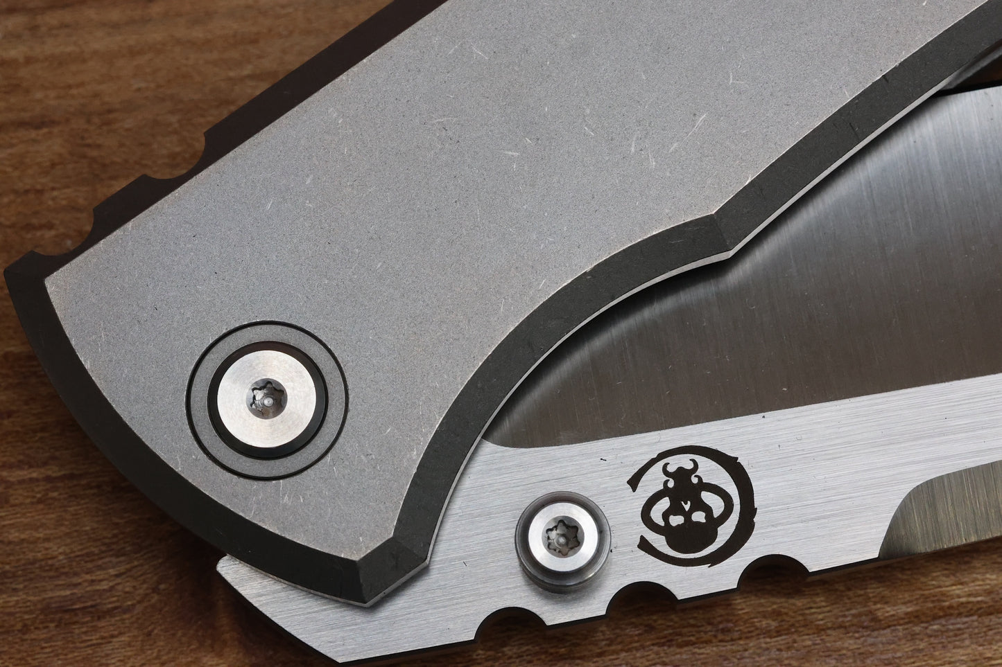 CHAVES KNIVES REDENCION 229 INTEGRAL FRAME LOCK FOLDING KNIFE TITANIUM 3.75" M390 TANTO BELT SATIN