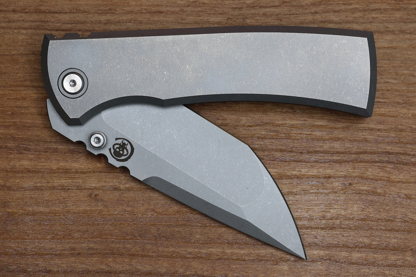 CHAVES KNIVES REDENCION 229 INTEGRAL FRAME LOCK TITANIUM 3.75" M390 TANTO STONEWASH