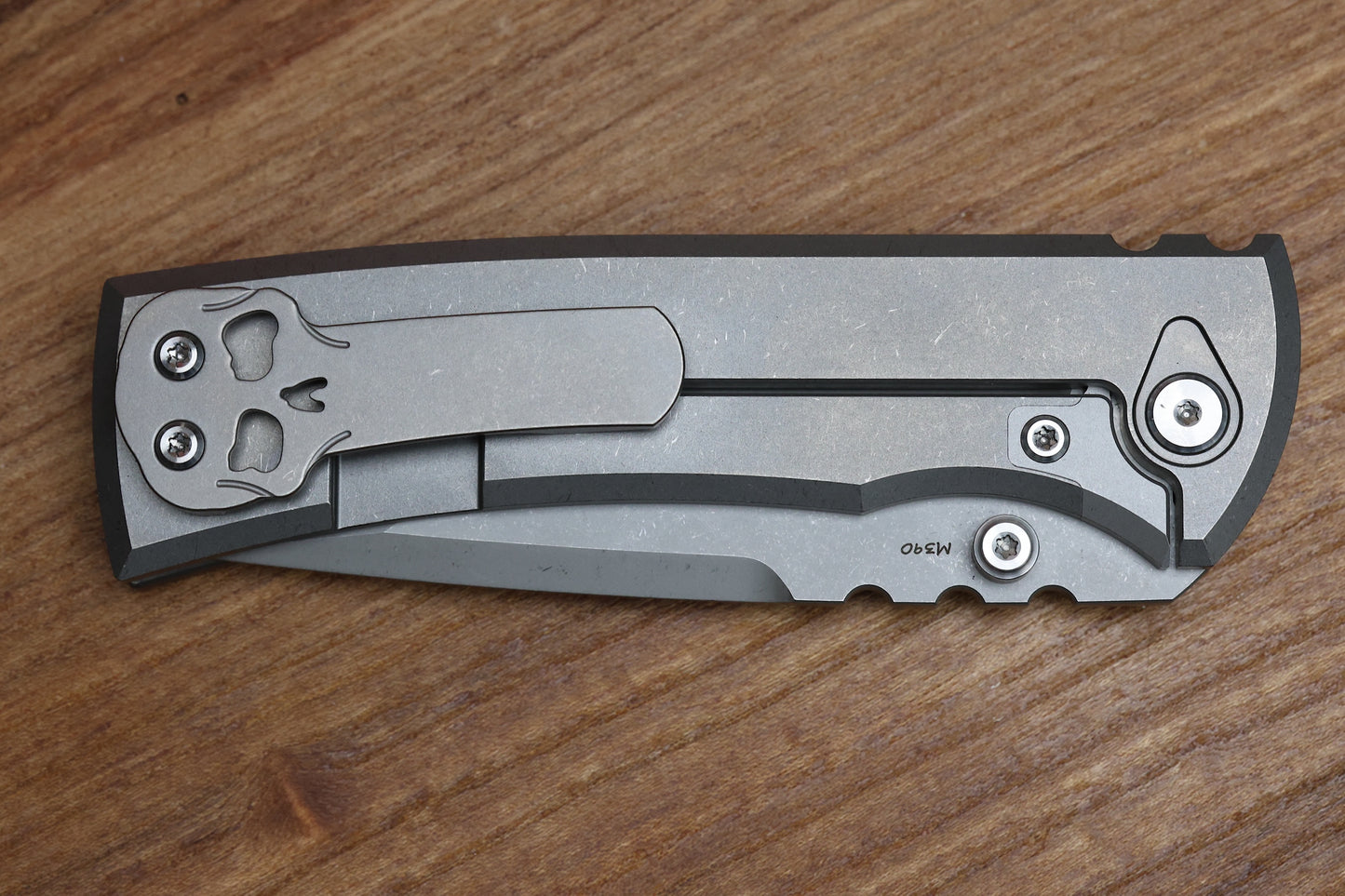 CHAVES KNIVES REDENCION 229 INTEGRAL FRAME LOCK TITANIUM 3.75" M390 TANTO STONEWASH
