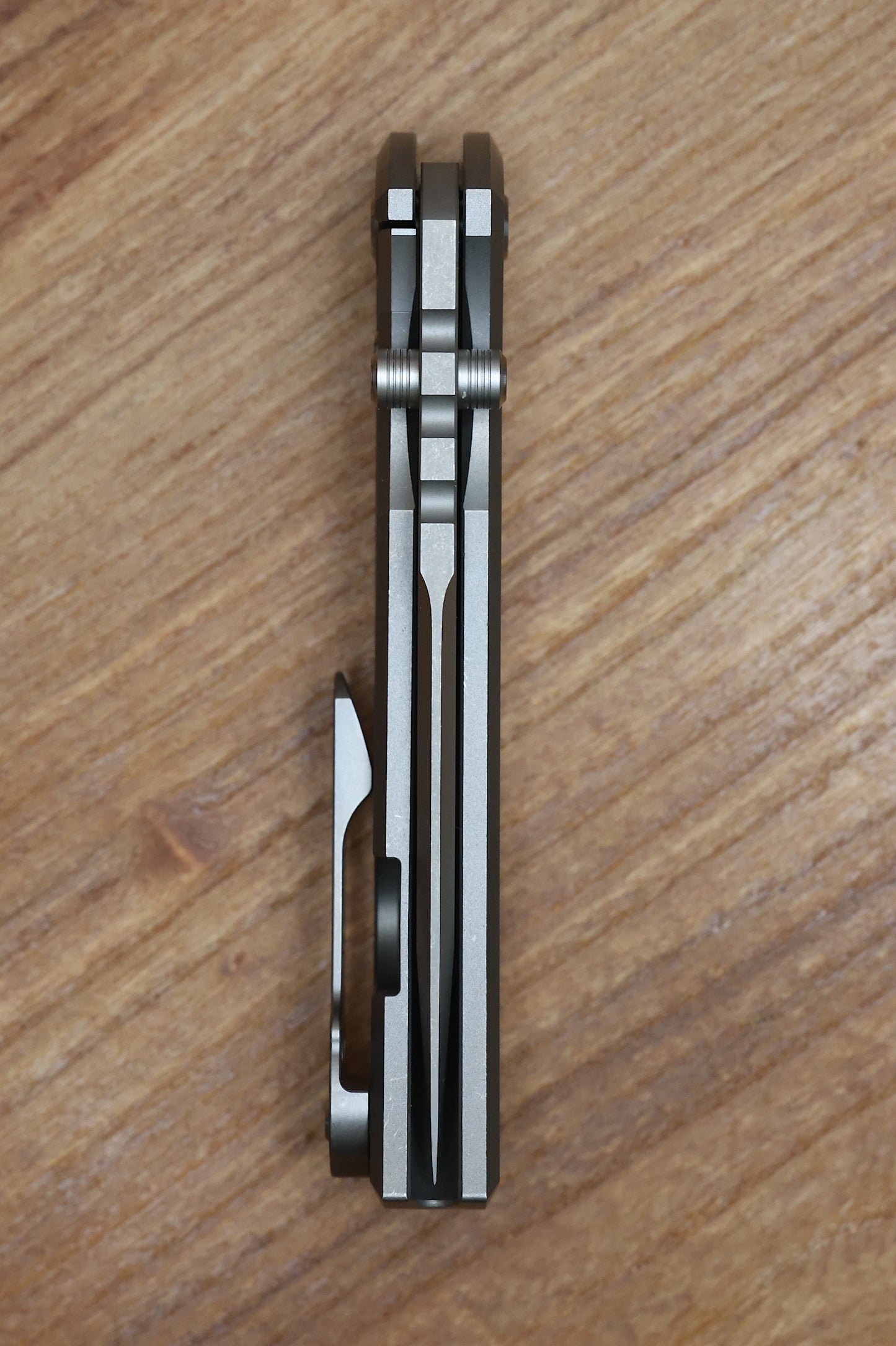 CHAVES KNIVES REDENCION 229 INTEGRAL FRAME LOCK TITANIUM 3.75" M390 TANTO STONEWASH