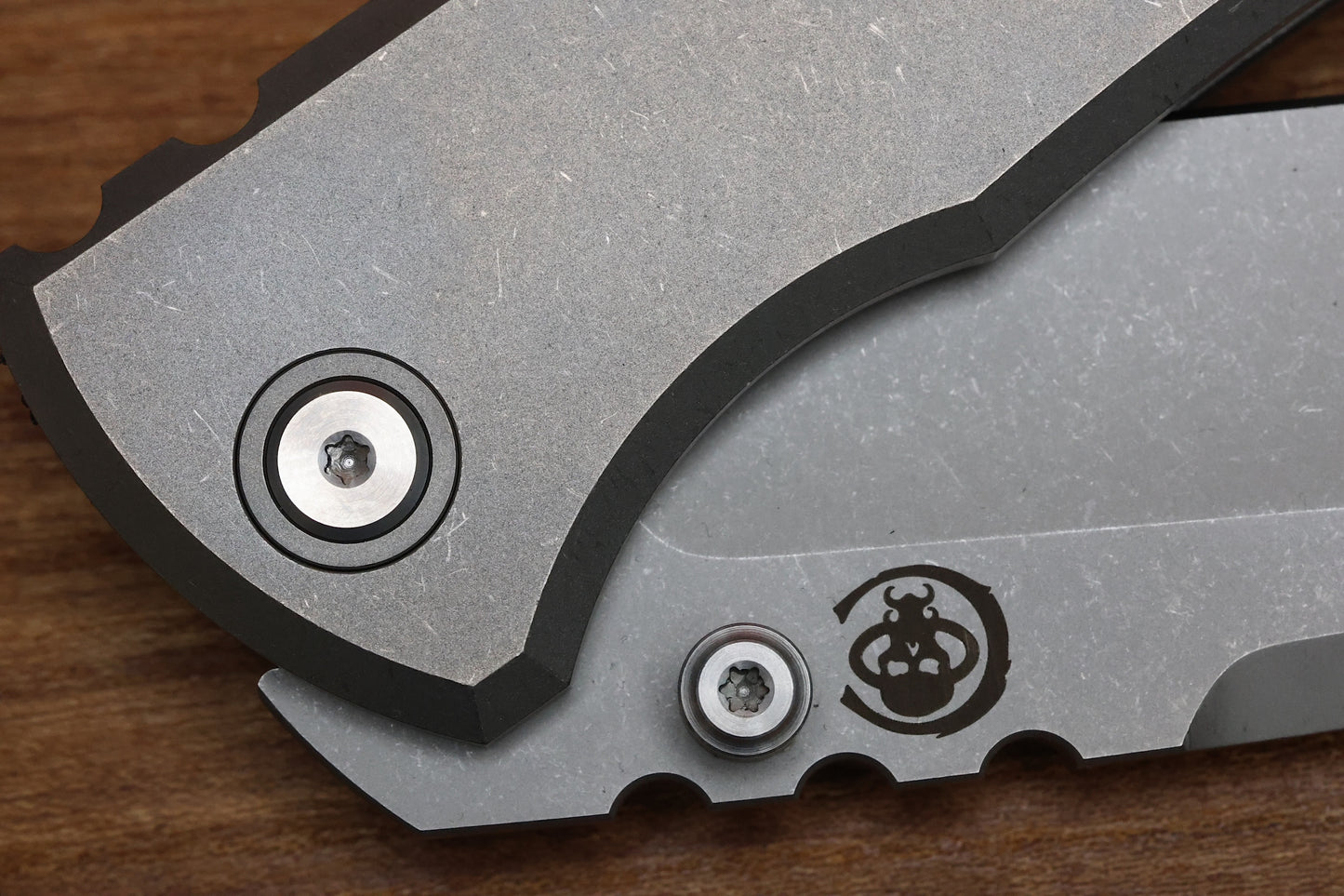 CHAVES KNIVES REDENCION 229 INTEGRAL FRAME LOCK TITANIUM 3.75" M390 TANTO STONEWASH