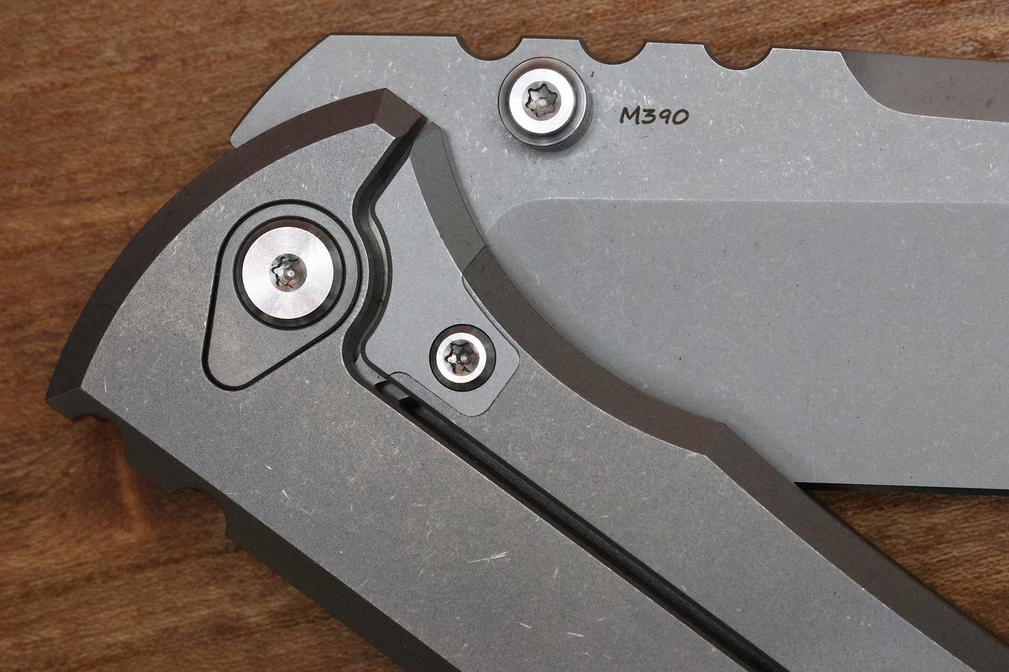 CHAVES KNIVES REDENCION 229 INTEGRAL FRAME LOCK TITANIUM 3.75" M390 TANTO STONEWASH