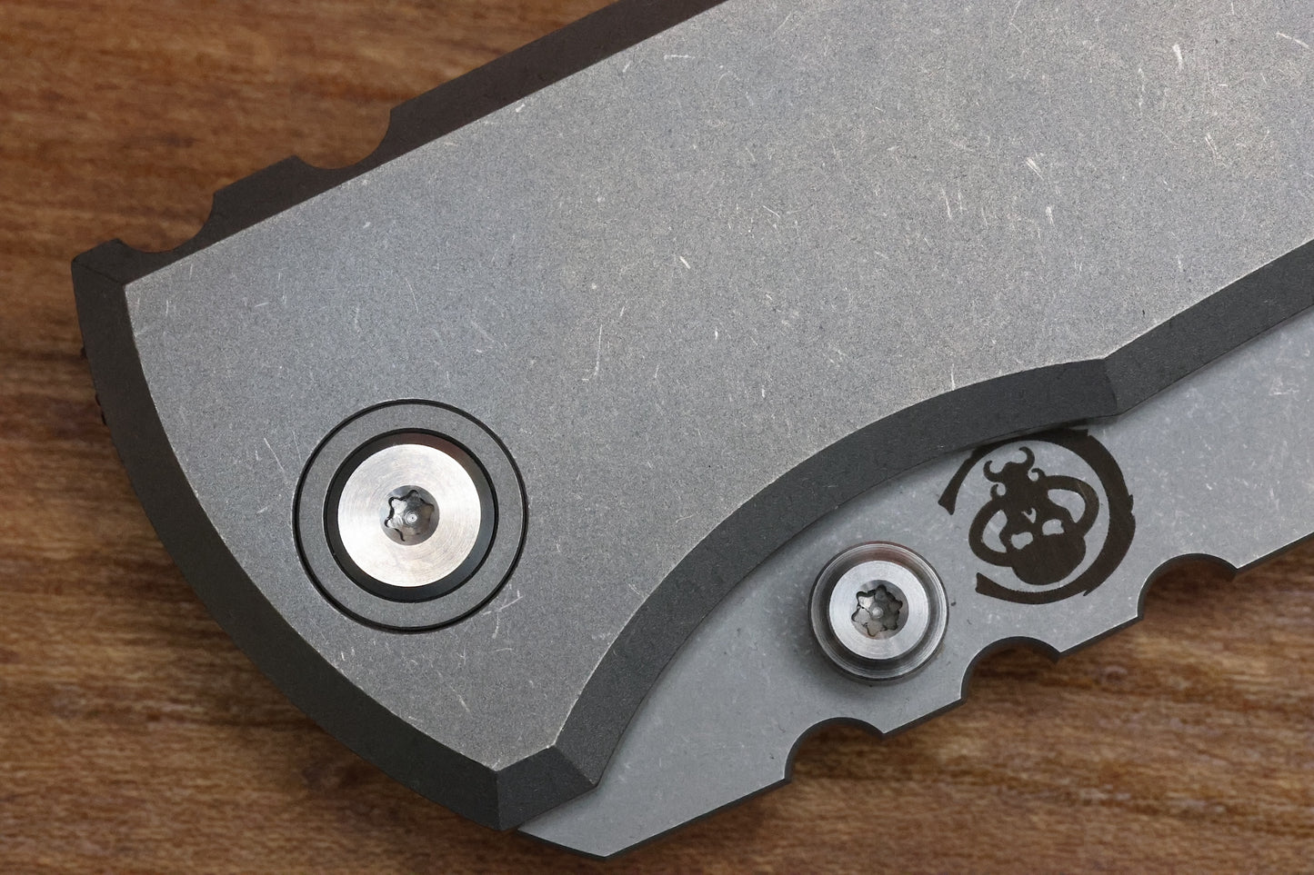 CHAVES KNIVES REDENCION 229 INTEGRAL FRAME LOCK TITANIUM 3.75" M390 TANTO STONEWASH
