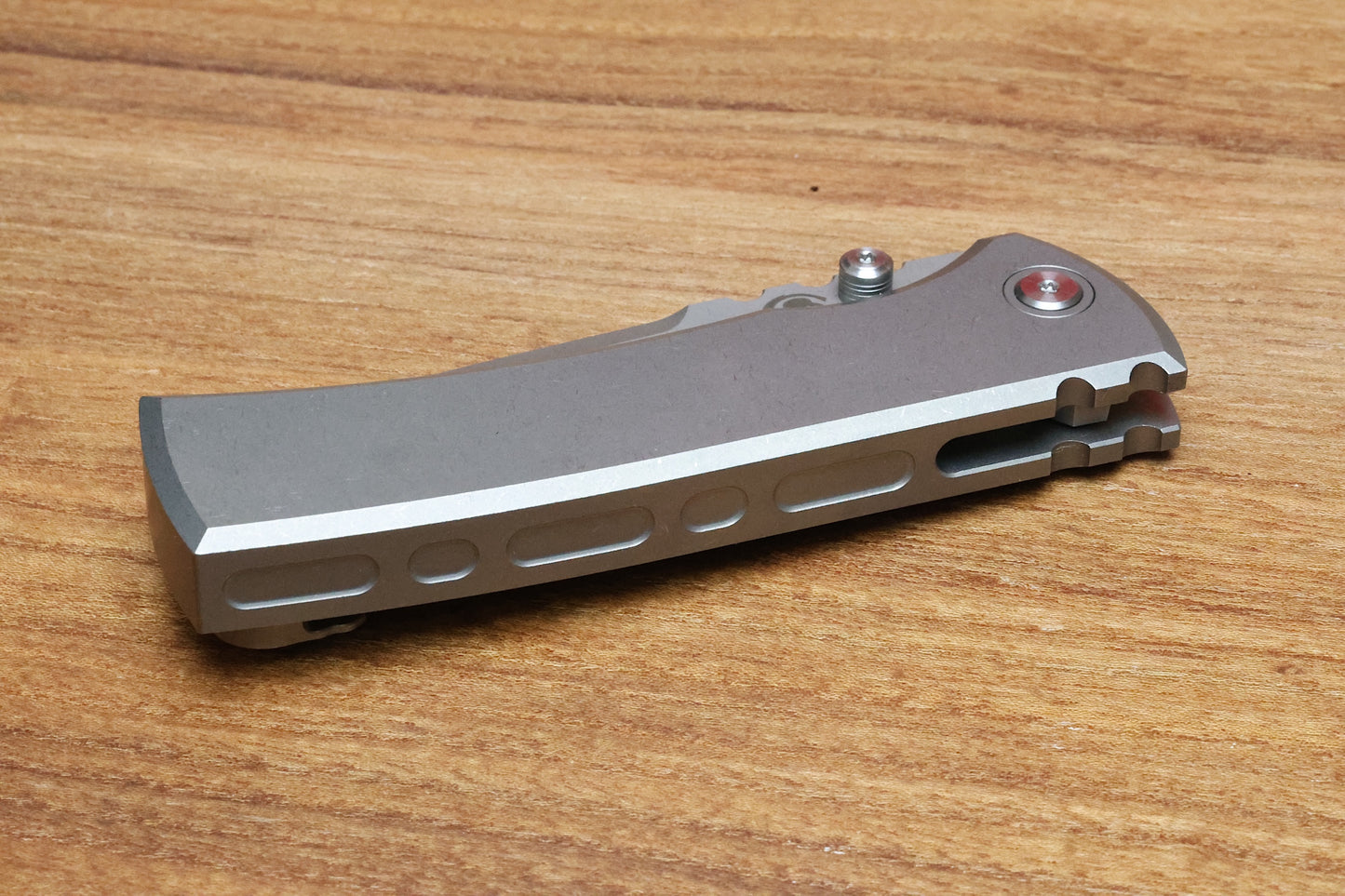 CHAVES KNIVES REDENCION 229 INTEGRAL FRAME LOCK TITANIUM 3.75" M390 TANTO STONEWASH
