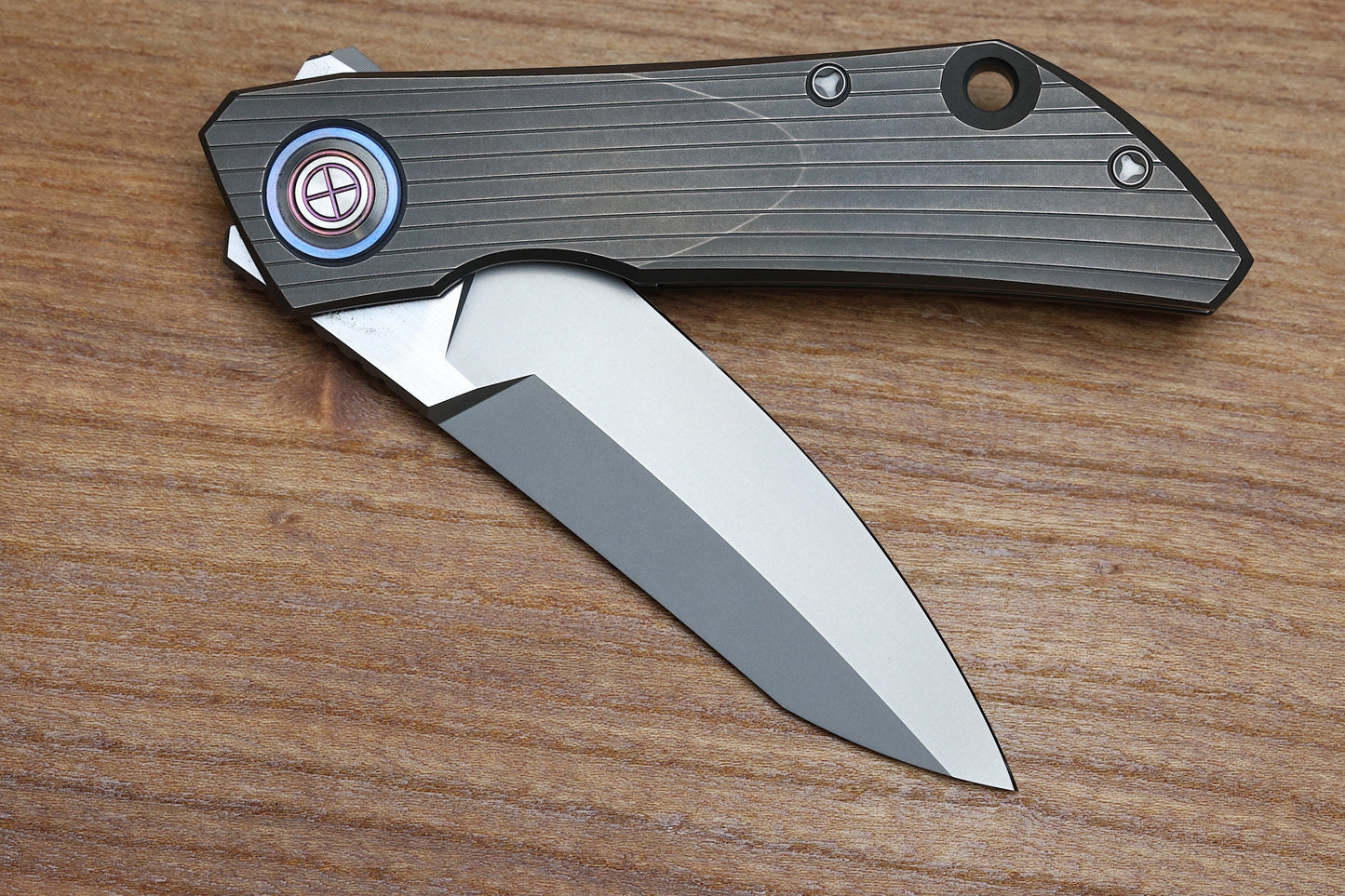 SHIROGOROV "LIMITED EDITION" SINKEVICH DESIGN FAT STRIP - MAGNACUT BLADE - TITANIUM HANDLE - MRBS