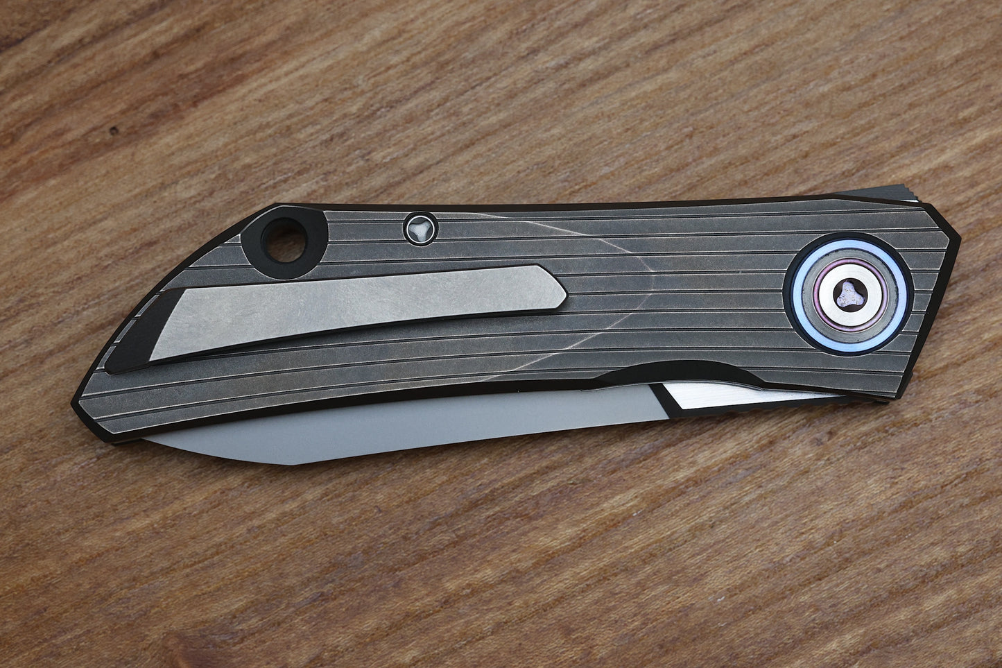 SHIROGOROV "LIMITED EDITION" SINKEVICH DESIGN FAT STRIP - MAGNACUT BLADE - TITANIUM HANDLE - MRBS