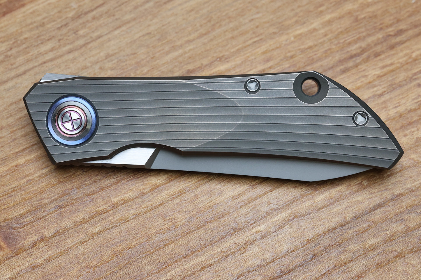 SHIROGOROV "LIMITED EDITION" SINKEVICH DESIGN FAT STRIP - MAGNACUT BLADE - TITANIUM HANDLE - MRBS