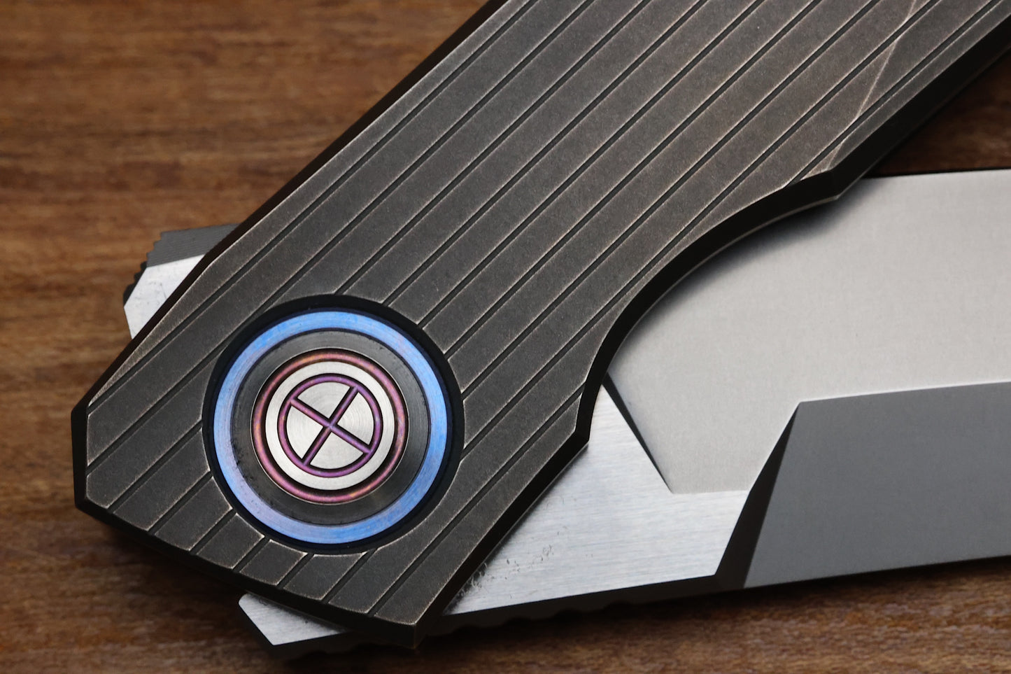 SHIROGOROV "LIMITED EDITION" SINKEVICH DESIGN FAT STRIP - MAGNACUT BLADE - TITANIUM HANDLE - MRBS