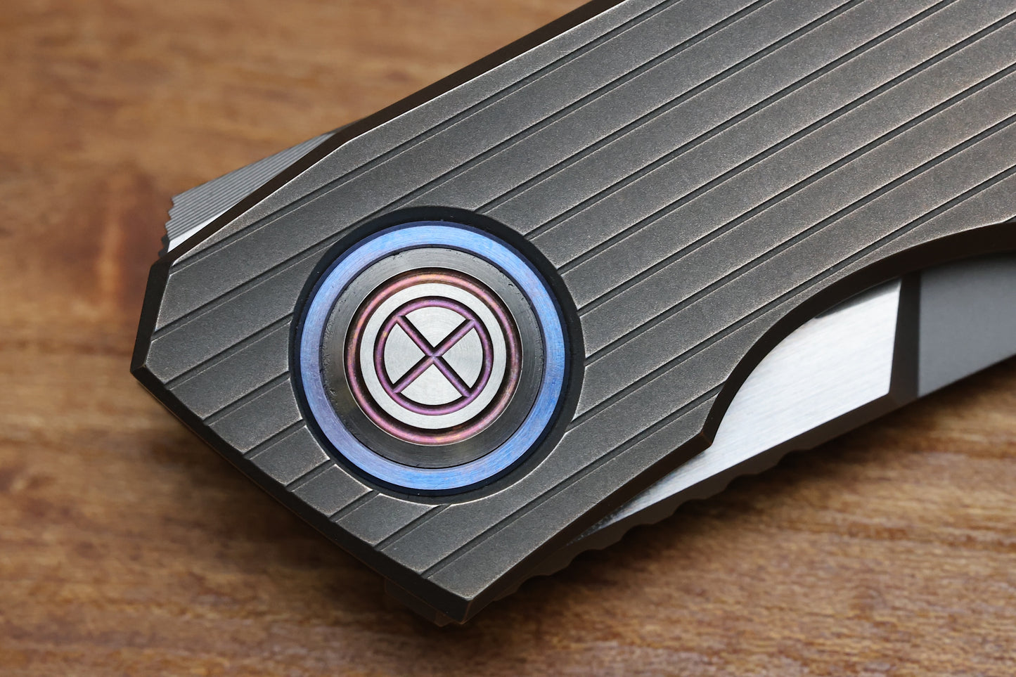 SHIROGOROV "LIMITED EDITION" SINKEVICH DESIGN FAT STRIP - MAGNACUT BLADE - TITANIUM HANDLE - MRBS