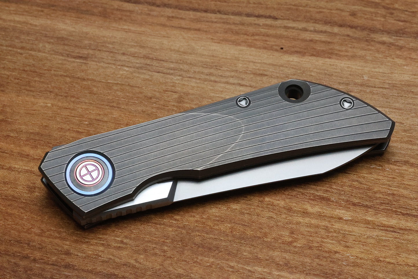 SHIROGOROV "LIMITED EDITION" SINKEVICH DESIGN FAT STRIP - MAGNACUT BLADE - TITANIUM HANDLE - MRBS