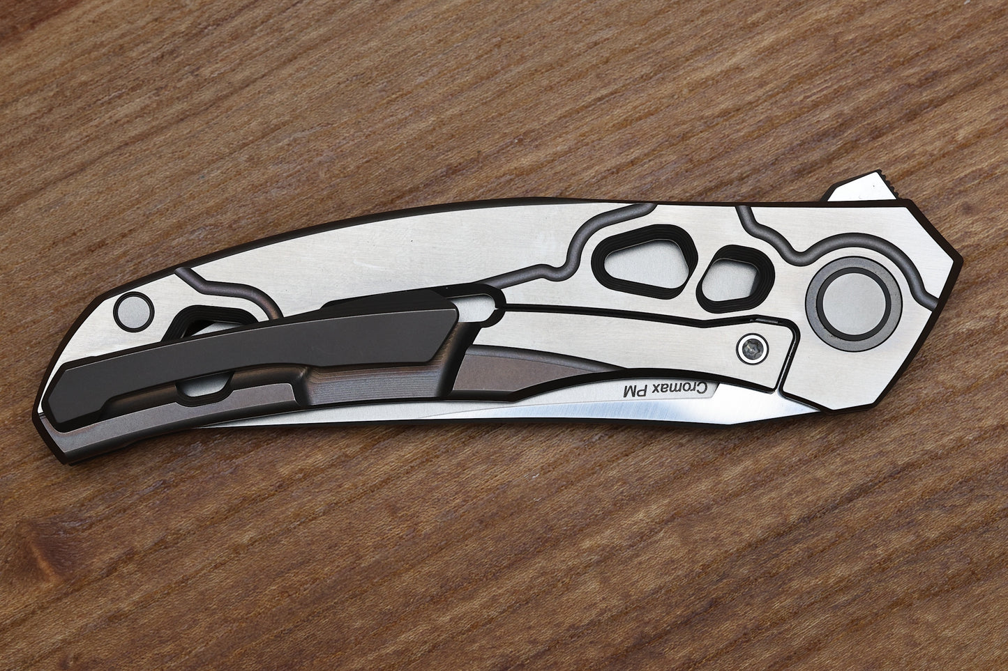 SHIROGOROV KNIVES / ALEXEY KONYGIN QUANTUM “CYBONIC PLAGUE” – CROMAX PM BLADE - SATIN/BRONZE – MRBS