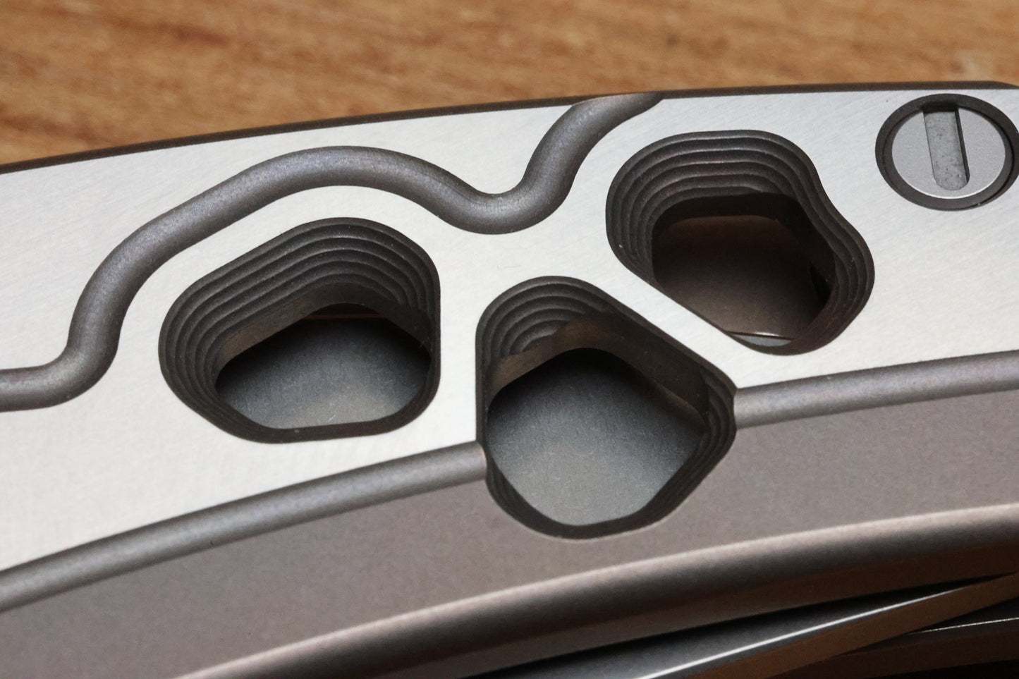 SHIROGOROV KNIVES / ALEXEY KONYGIN QUANTUM “CYBONIC PLAGUE” – CROMAX PM BLADE - SATIN/BRONZE – MRBS